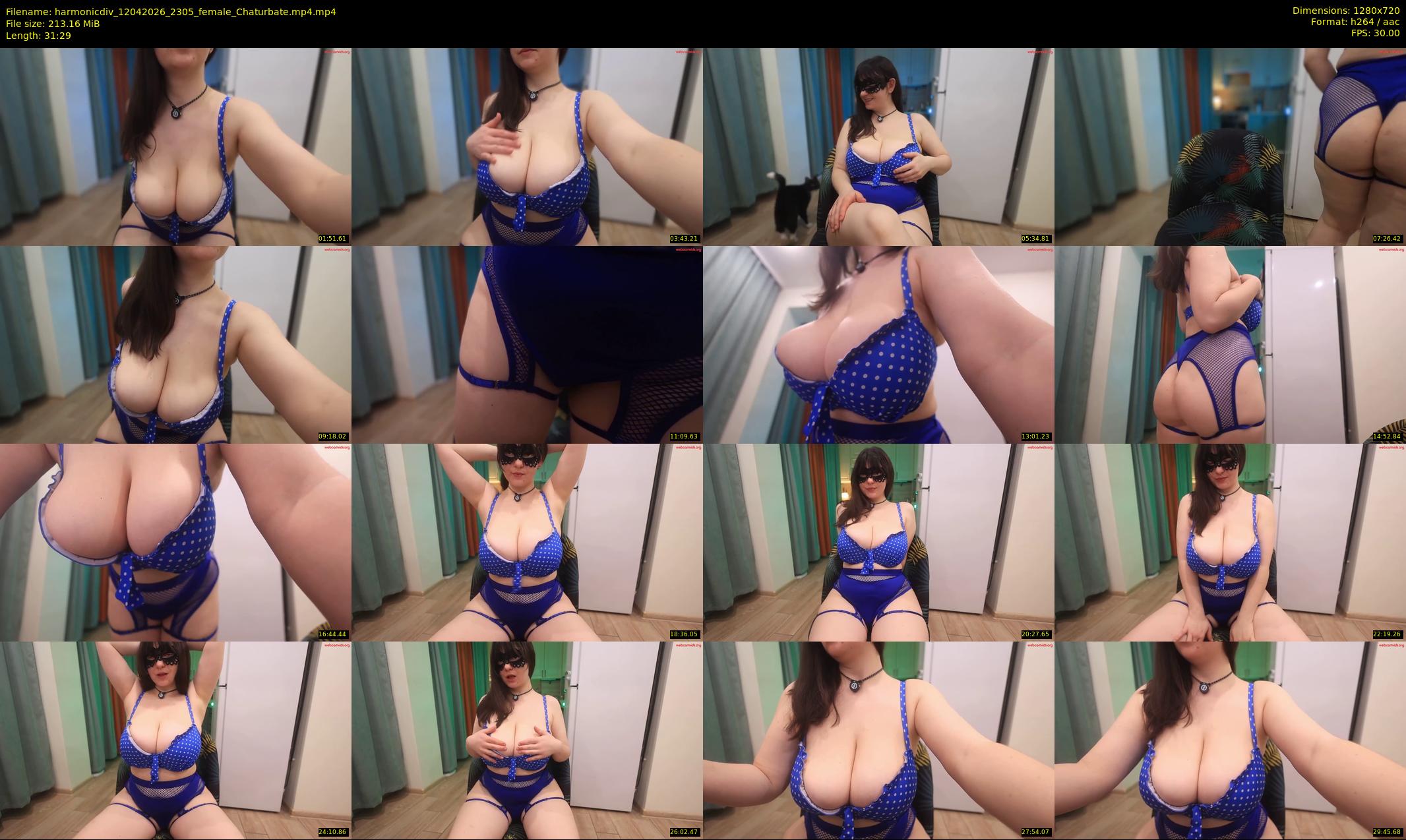 harmonicdiv — 32 minute Chaturbate female cam show recording, 720p, Apr 12, 2026