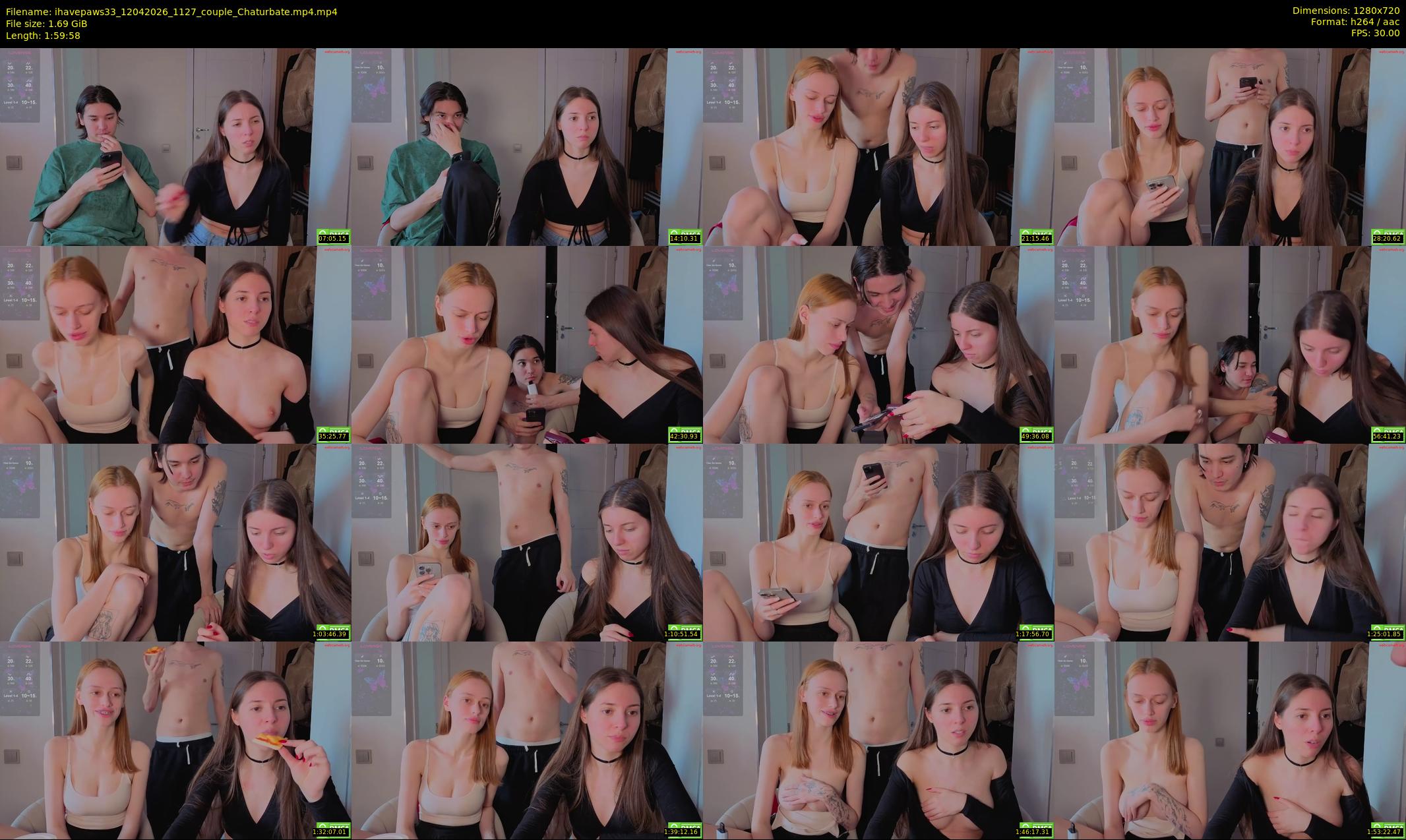 ihavepaws33 — 120 minute Chaturbate couple cam show recording, 720p, Apr 12, 2026