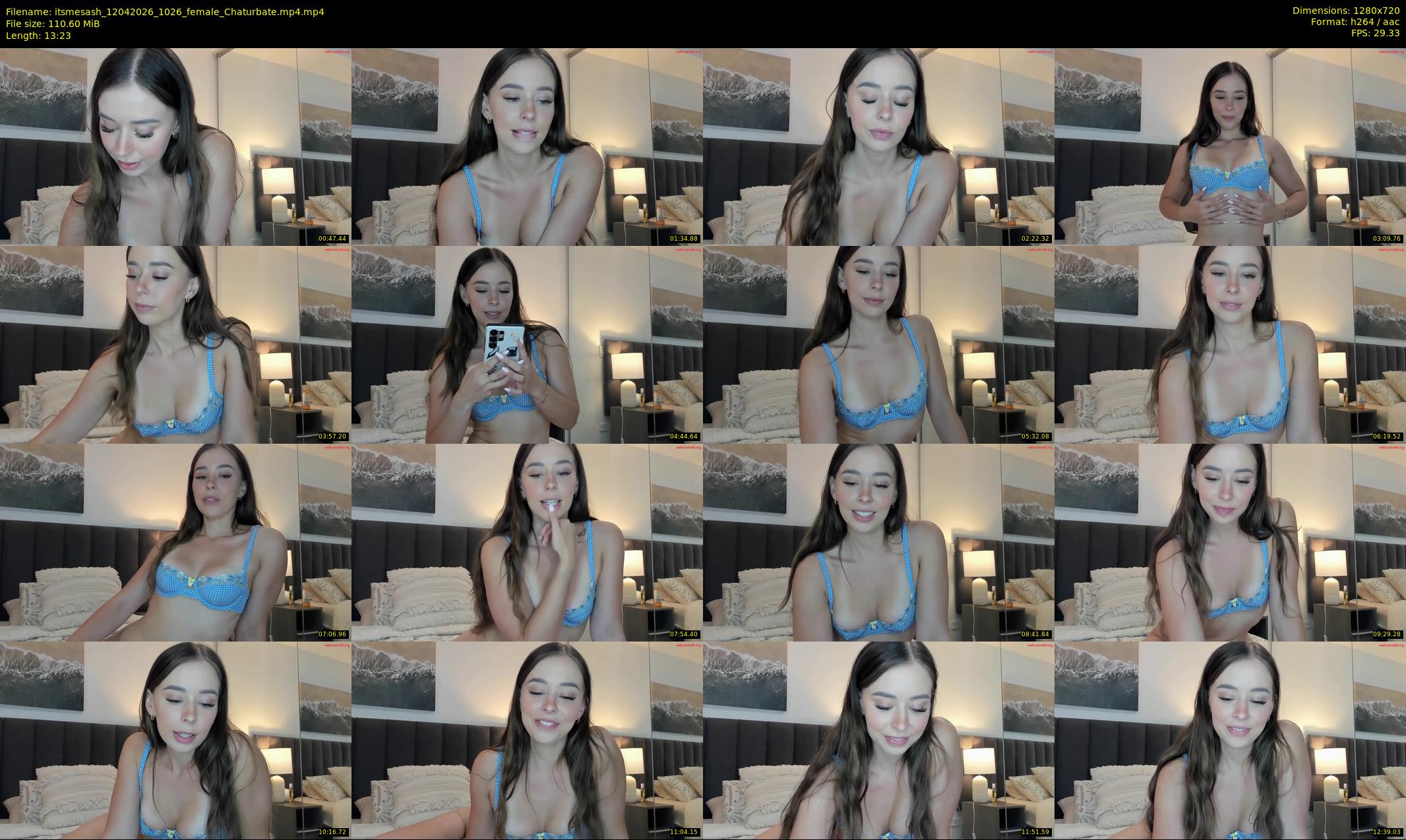 itsmesash — 14 minute Chaturbate female cam show recording, 720p, Apr 12, 2026