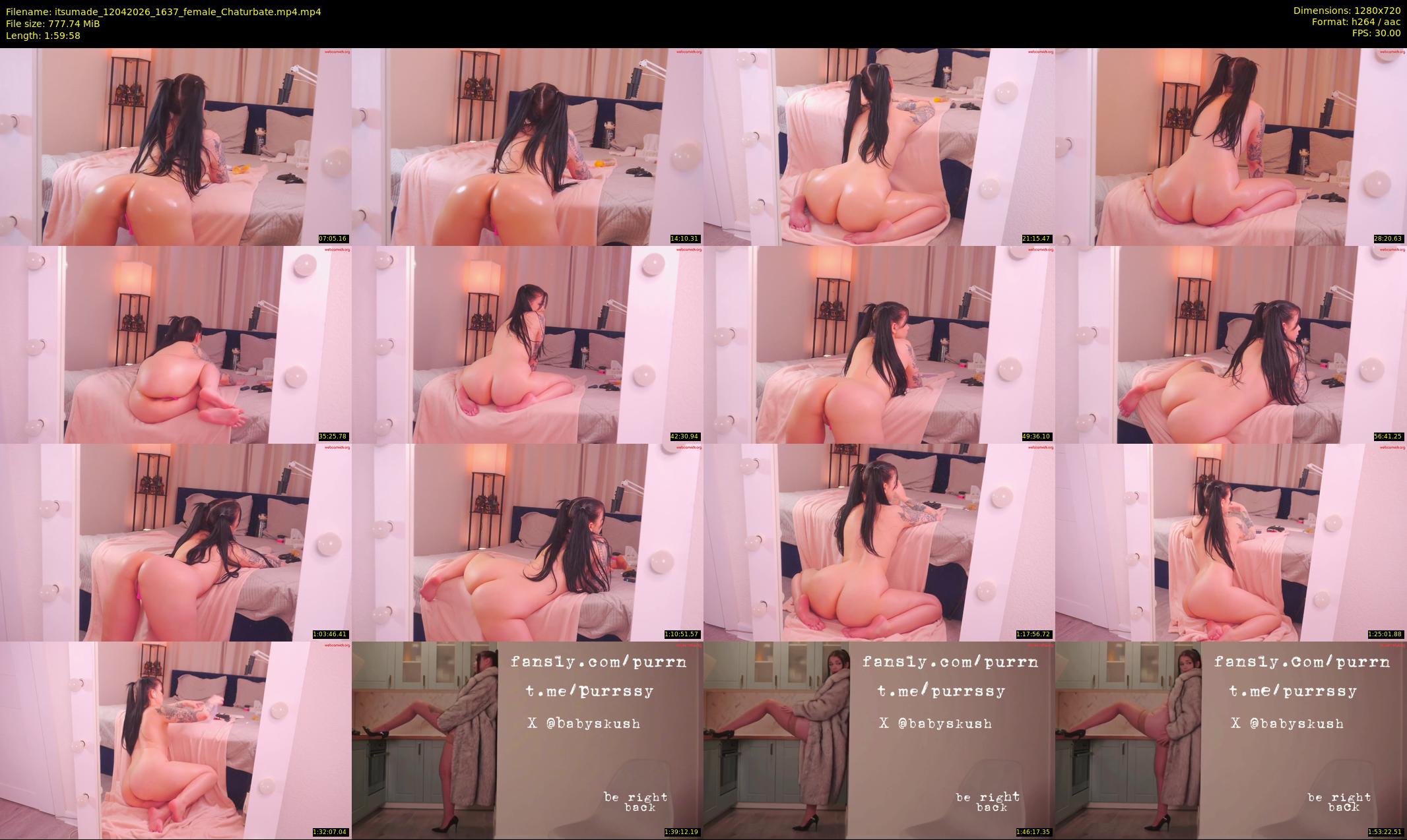 itsumade — 120 minute Chaturbate female cam show recording, 720p, Apr 12, 2026