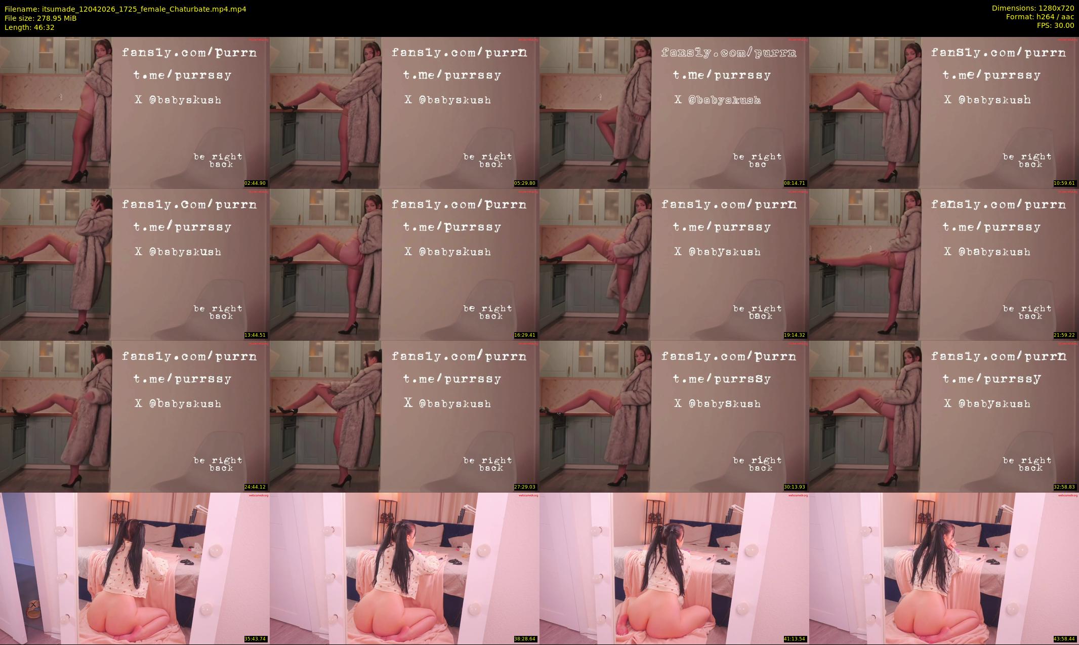 itsumade — 47 minute Chaturbate female cam show recording, 720p, Apr 12, 2026