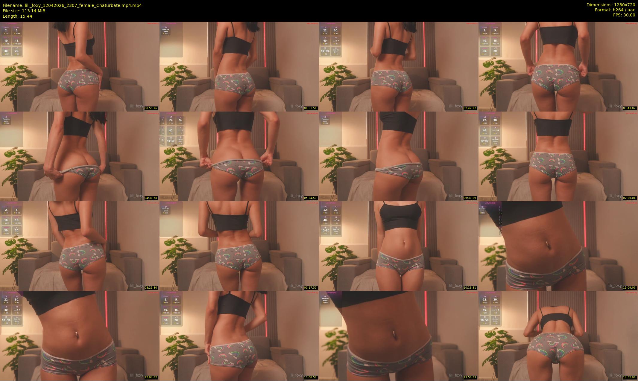lili_foxy — 16 minute Chaturbate female cam show recording, 720p, Apr 12, 2026