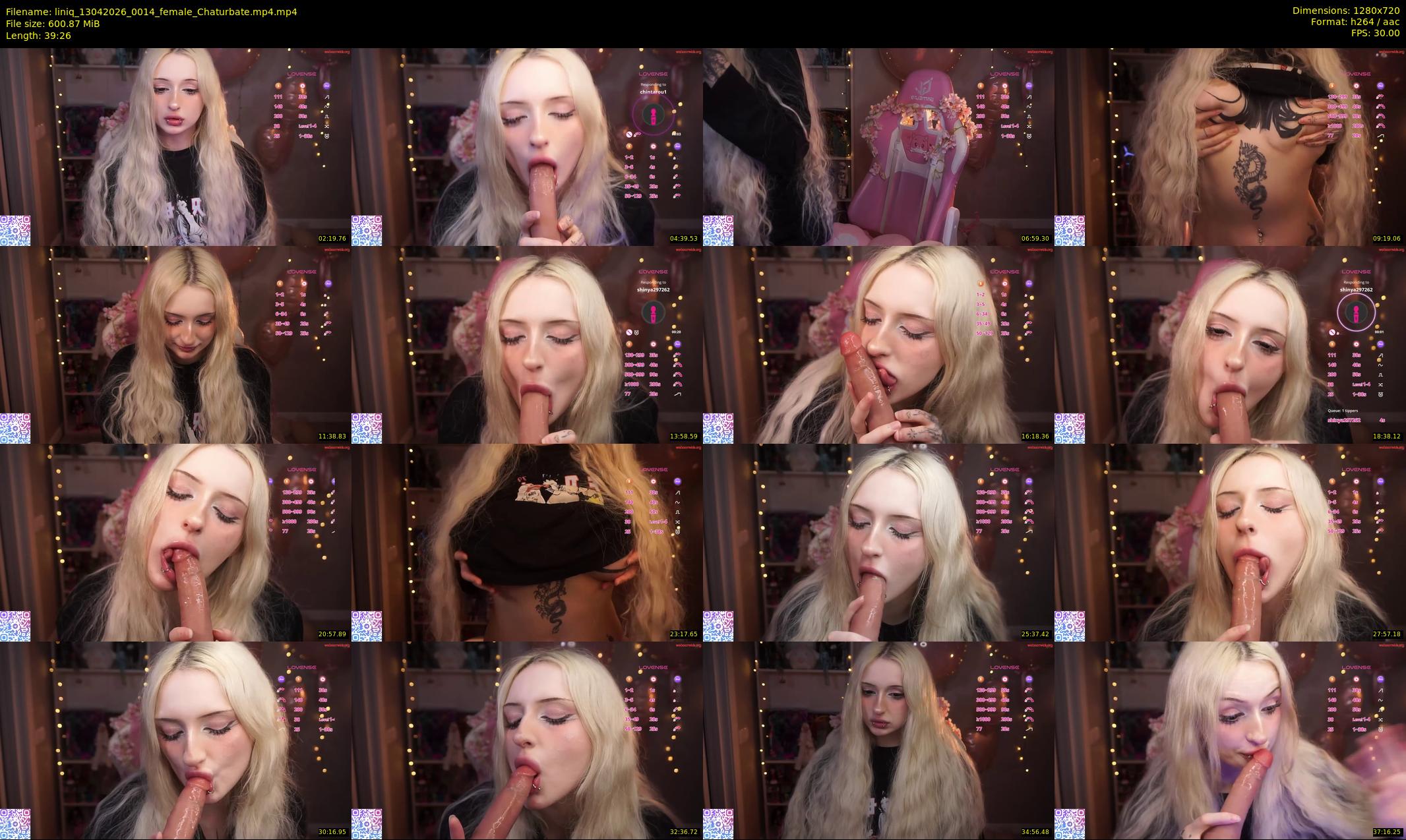 liniq — 40 minute Chaturbate female cam show recording, 720p, Apr 13, 2026