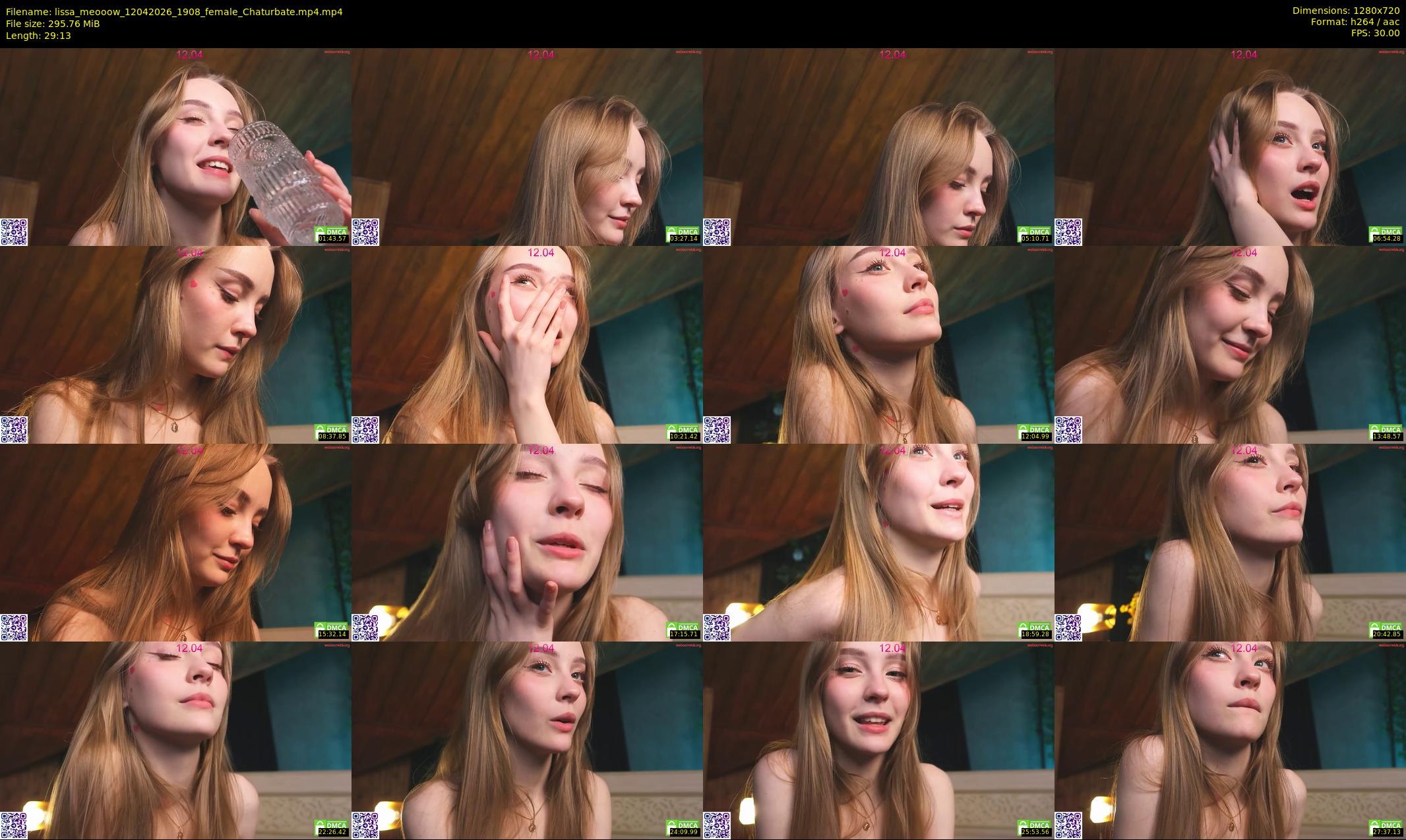 lissa_meooow — 30 minute Chaturbate female cam show recording, 720p, Apr 12, 2026