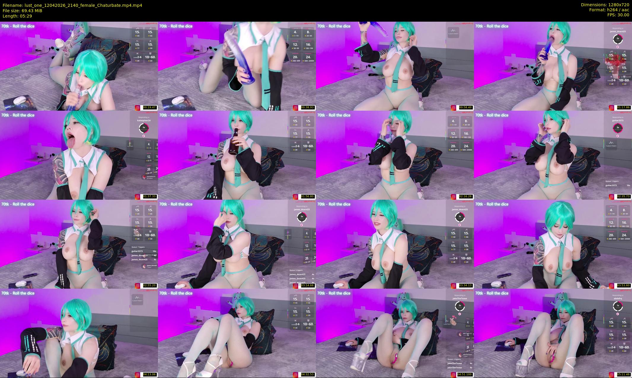 lust_one — 6 minute Chaturbate female cam show recording, 720p, Apr 12, 2026