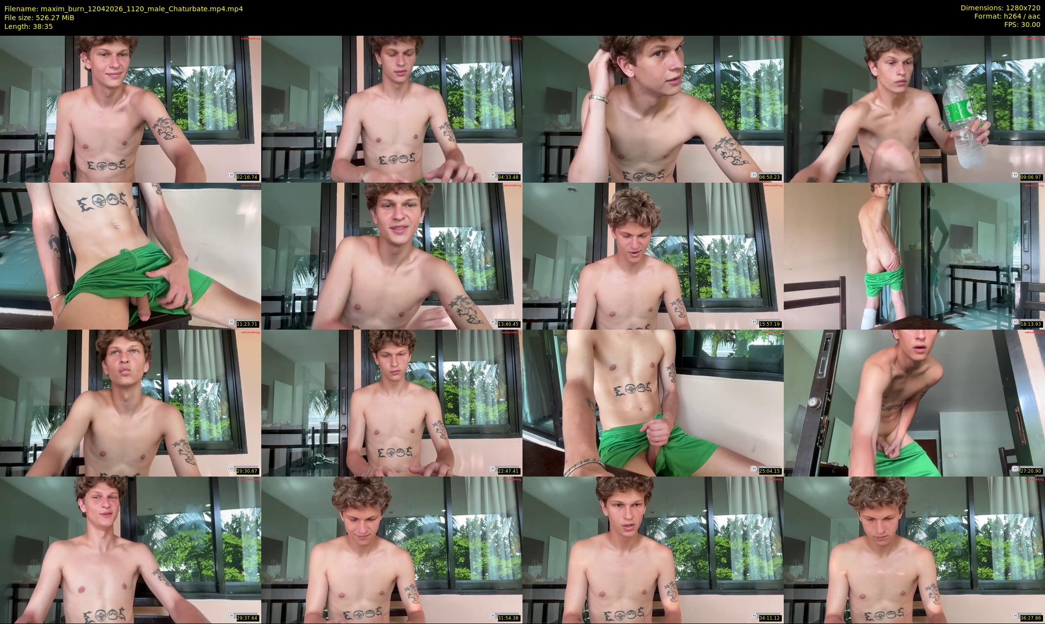 maxim_burn — 39 minute Chaturbate male cam show recording, 720p, Apr 12, 2026