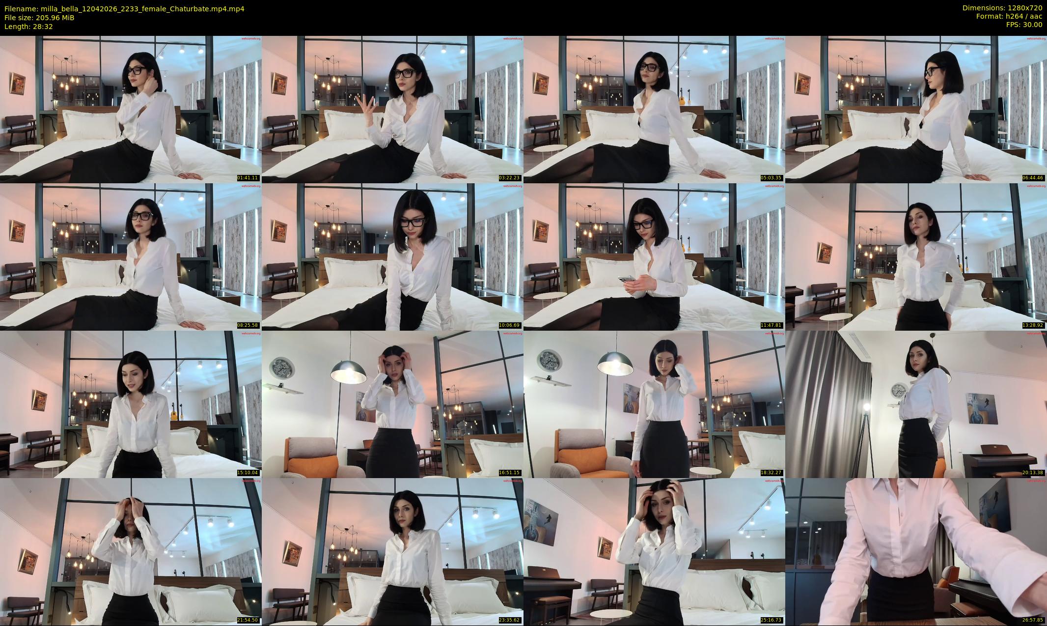 milla_bella — 29 minute Chaturbate female cam show recording, 720p, Apr 12, 2026