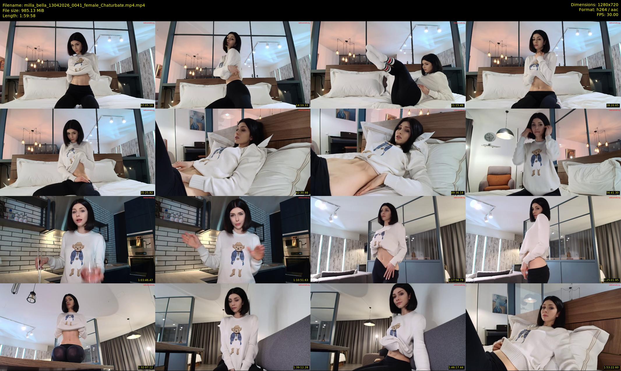 milla_bella — 120 minute Chaturbate female cam show recording, 720p, Apr 13, 2026