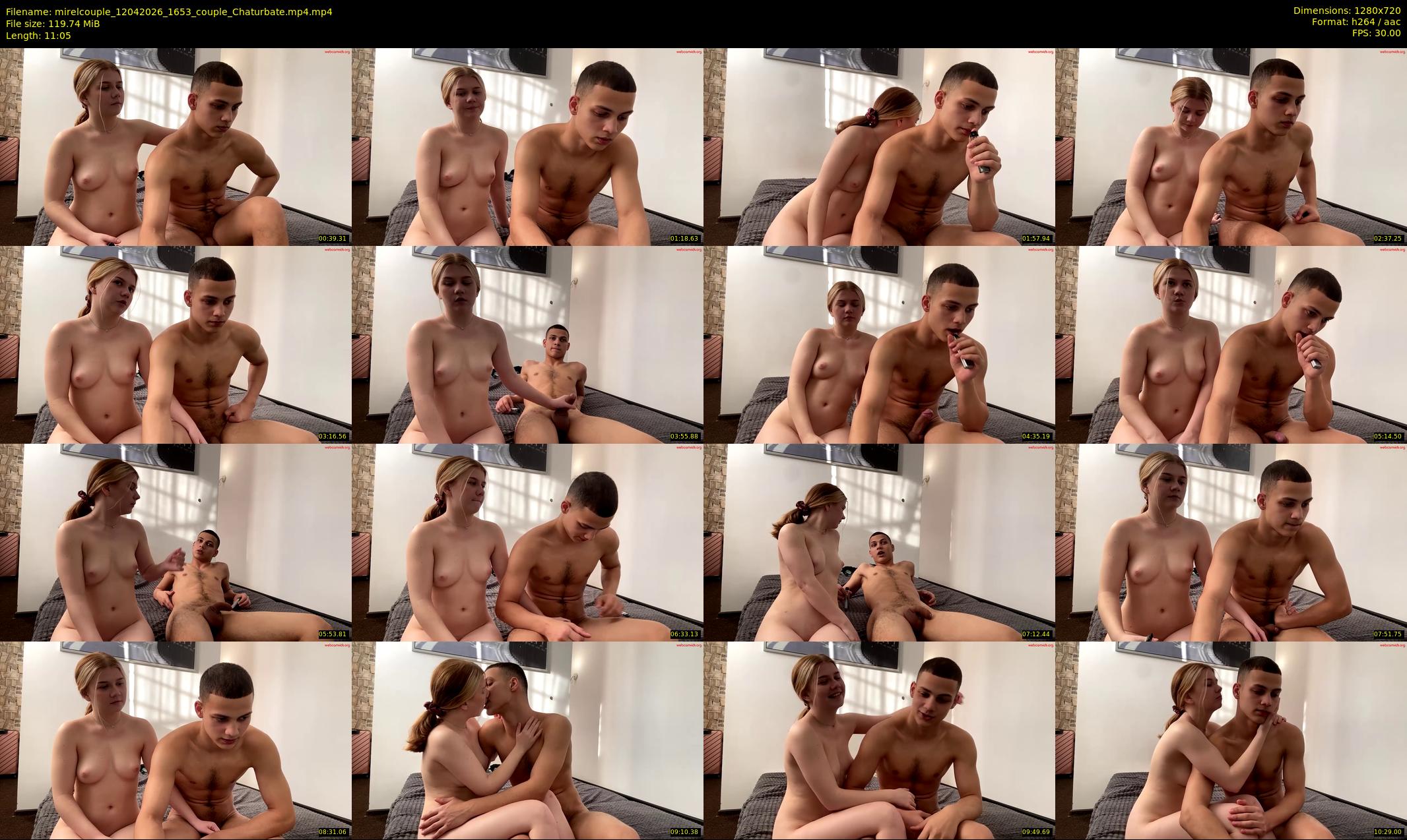 mirelcouple — 12 minute Chaturbate couple cam show recording, 720p, Apr 12, 2026