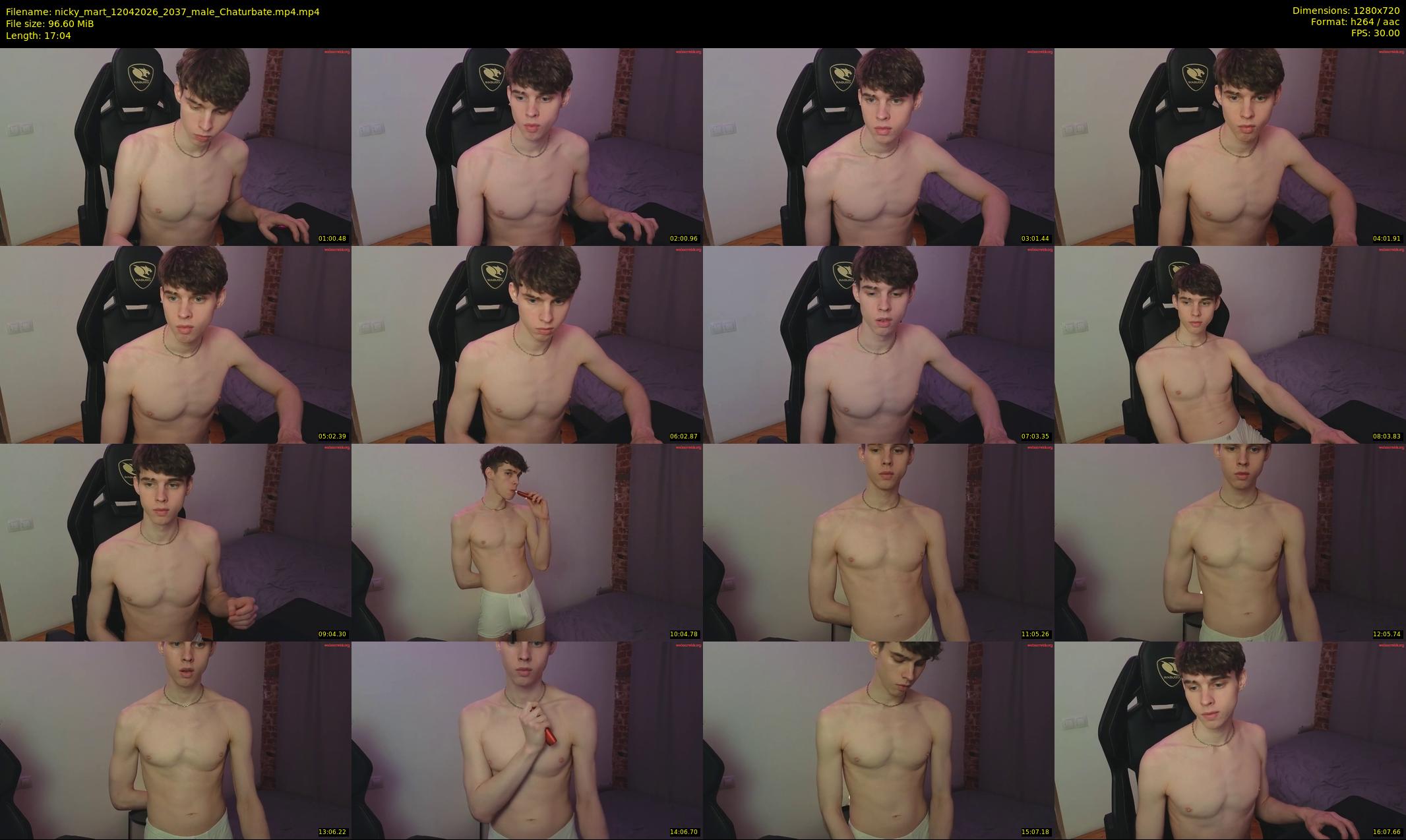 nicky_mart — 18 minute Chaturbate male cam show recording, 720p, Apr 12, 2026