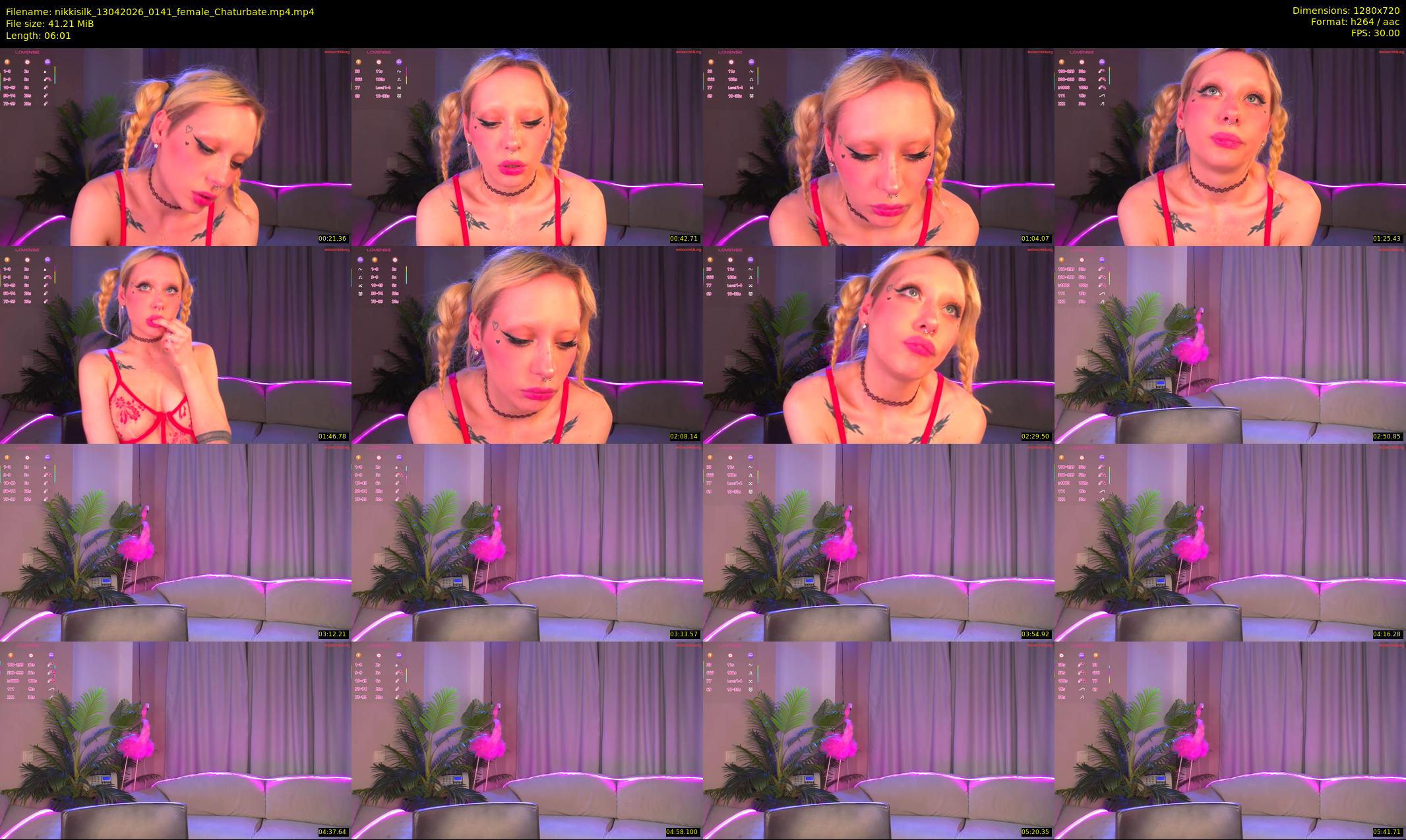 nikkisilk — 7 minute Chaturbate female cam show recording, 720p, Apr 13, 2026