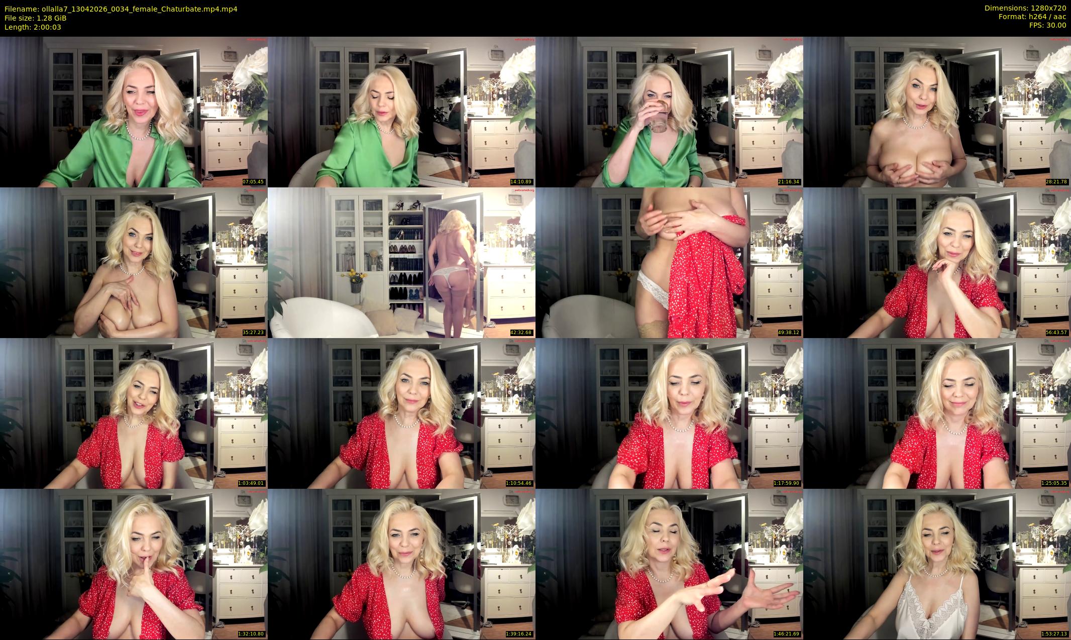 ollalla7 — 121 minute Chaturbate female cam show recording, 720p, Apr 13, 2026