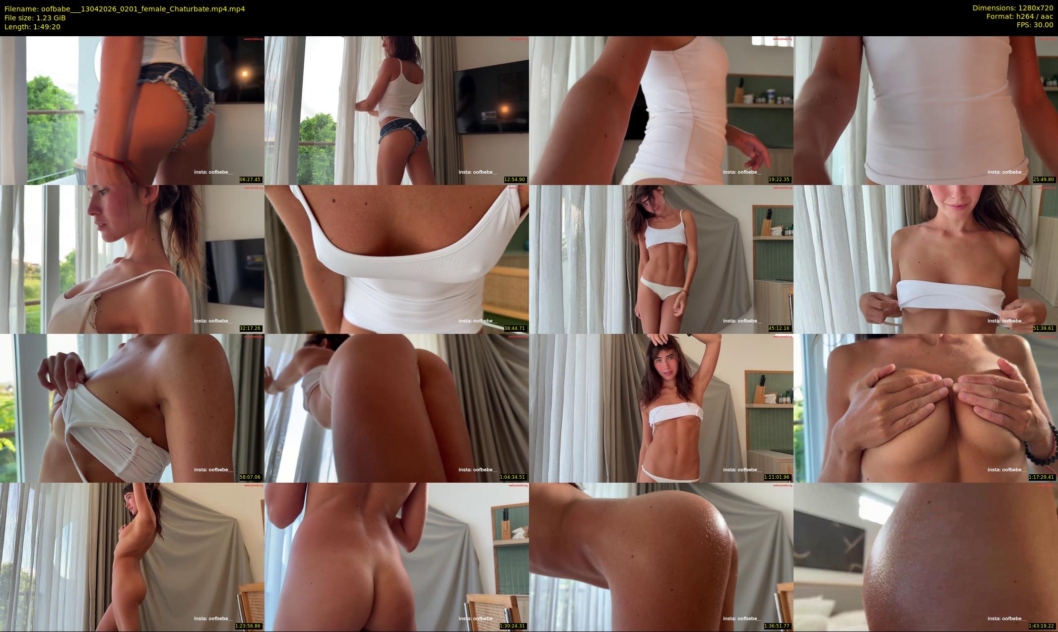 oofbabe__ — 110 minute Chaturbate female cam show recording, 720p, Apr 13, 2026
