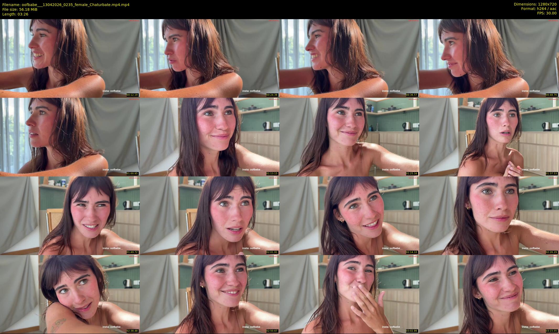 oofbabe__ — 4 minute Chaturbate female cam show recording, 720p, Apr 13, 2026