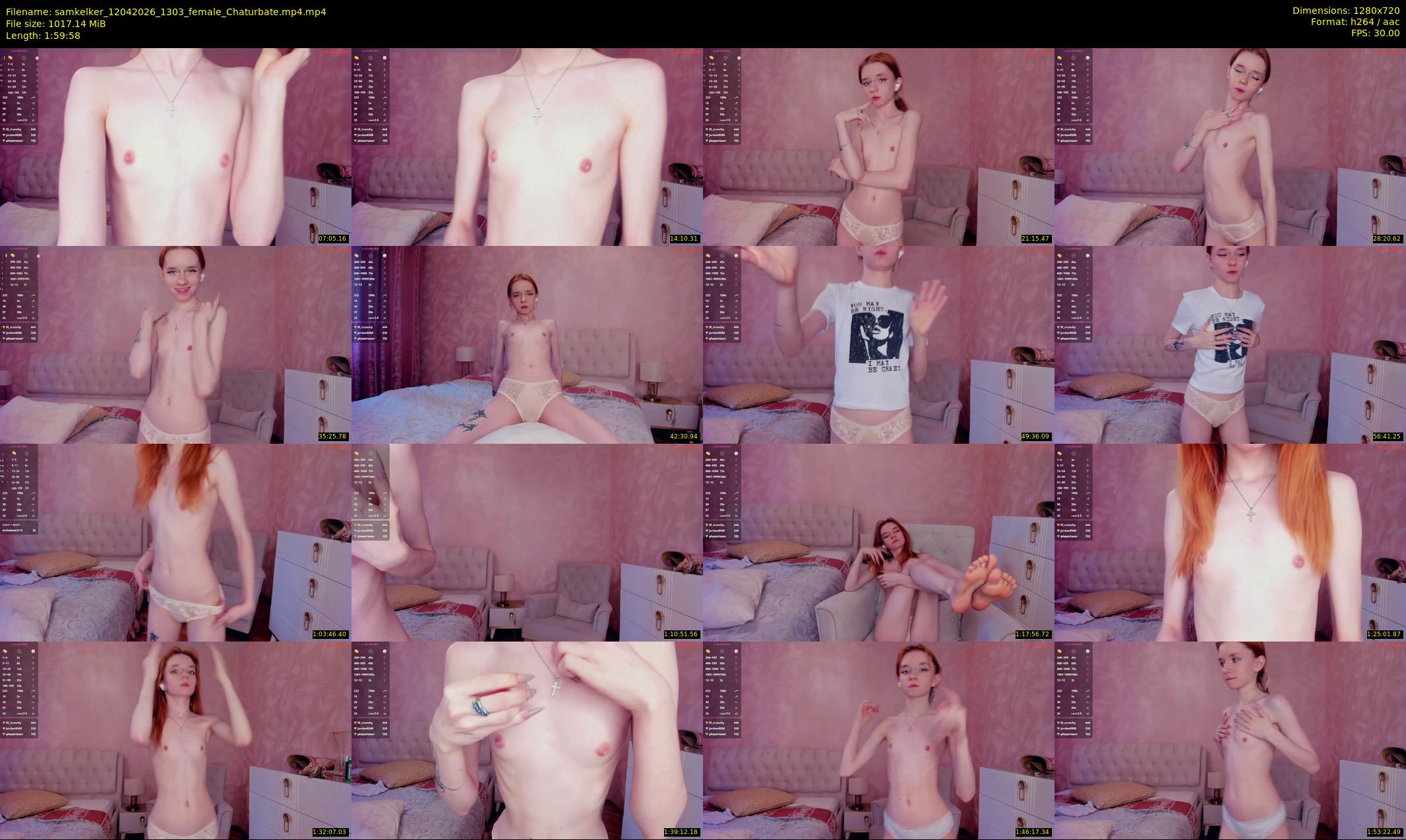 samkelker — 120 minute Chaturbate female cam show recording, 720p, Apr 12, 2026