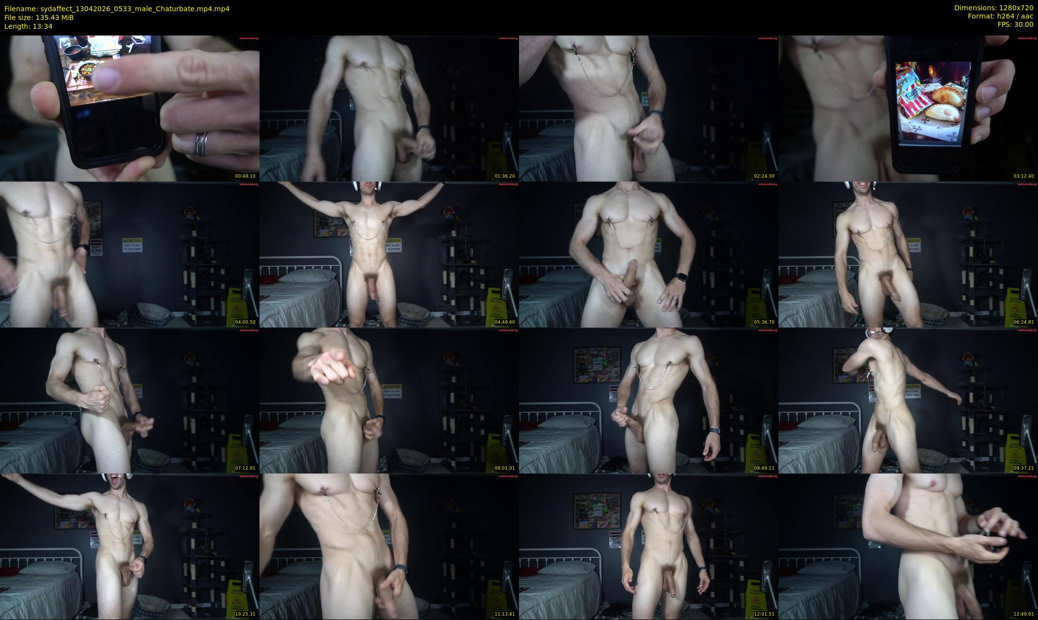 sydaffect — 14 minute Chaturbate male cam show recording, 720p, Apr 13, 2026