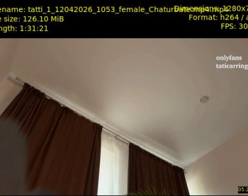 tatti_1 — 92 minute Chaturbate female cam show recording, 720p, Apr 12, 2026