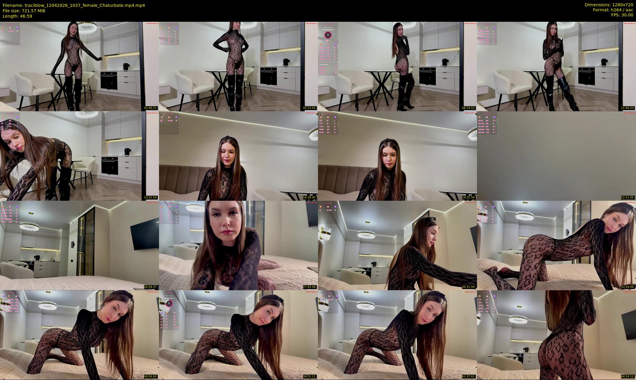 traciblow — 47 minute Chaturbate female cam show recording, 720p, Apr 12, 2026