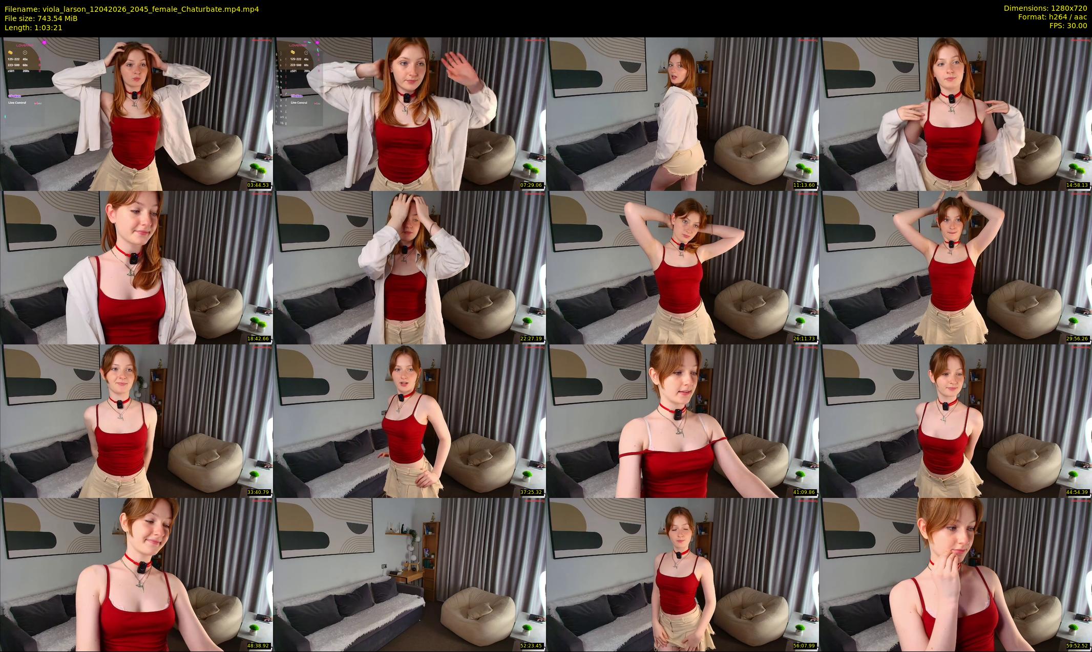 viola_larson — 64 minute Chaturbate female cam show recording, 720p, Apr 12, 2026