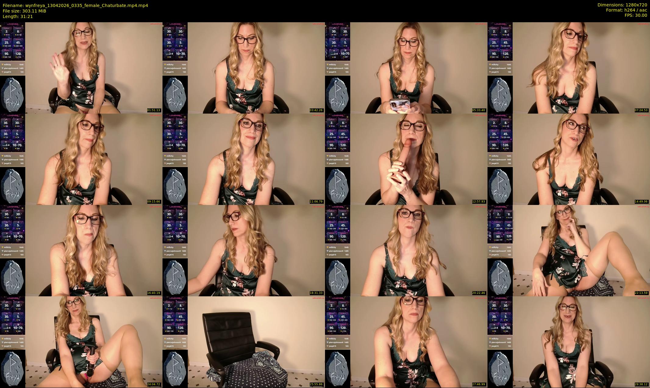 wynfreya — 32 minute Chaturbate female cam show recording, 720p, Apr 13, 2026