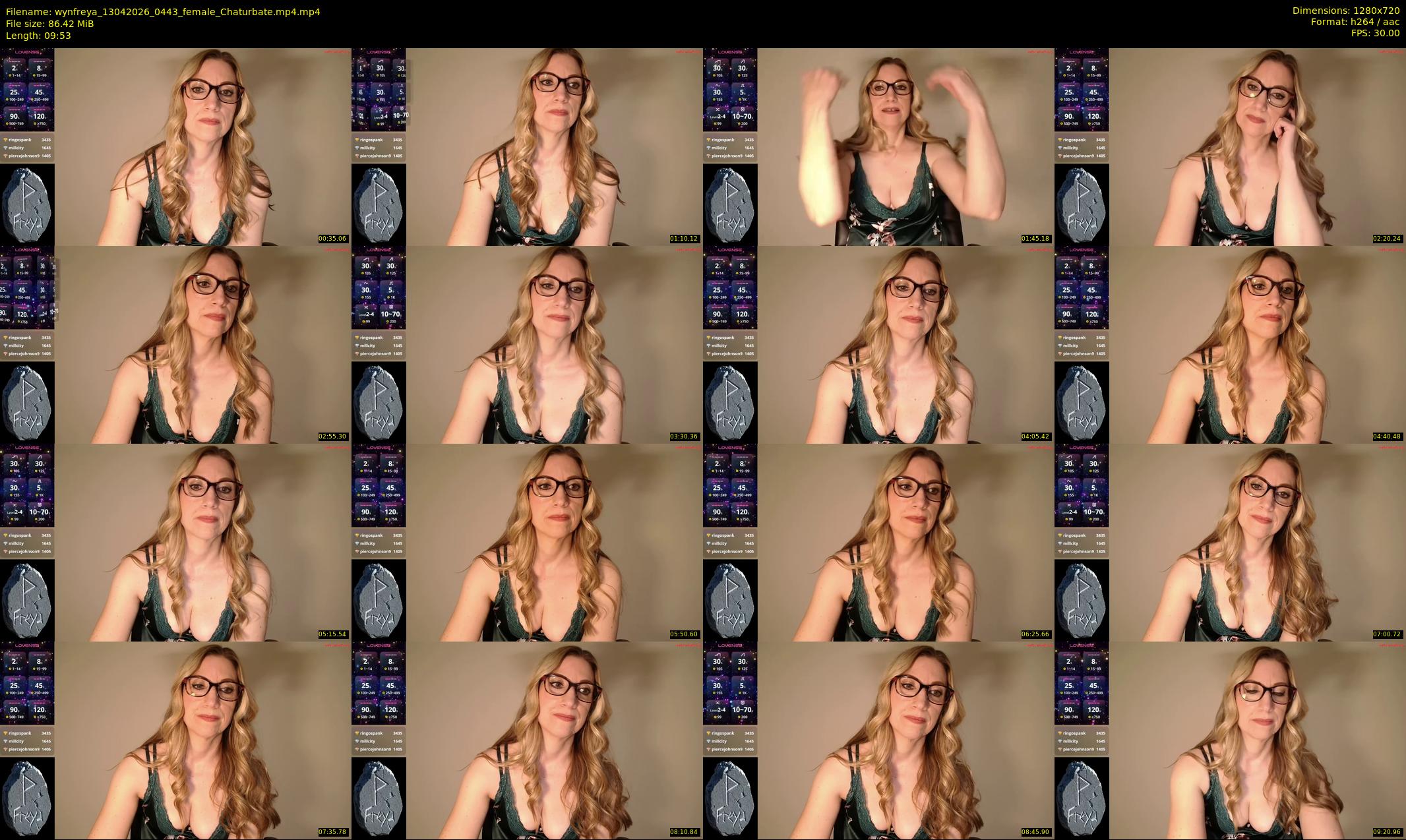 wynfreya — 10 minute Chaturbate female cam show recording, 720p, Apr 13, 2026