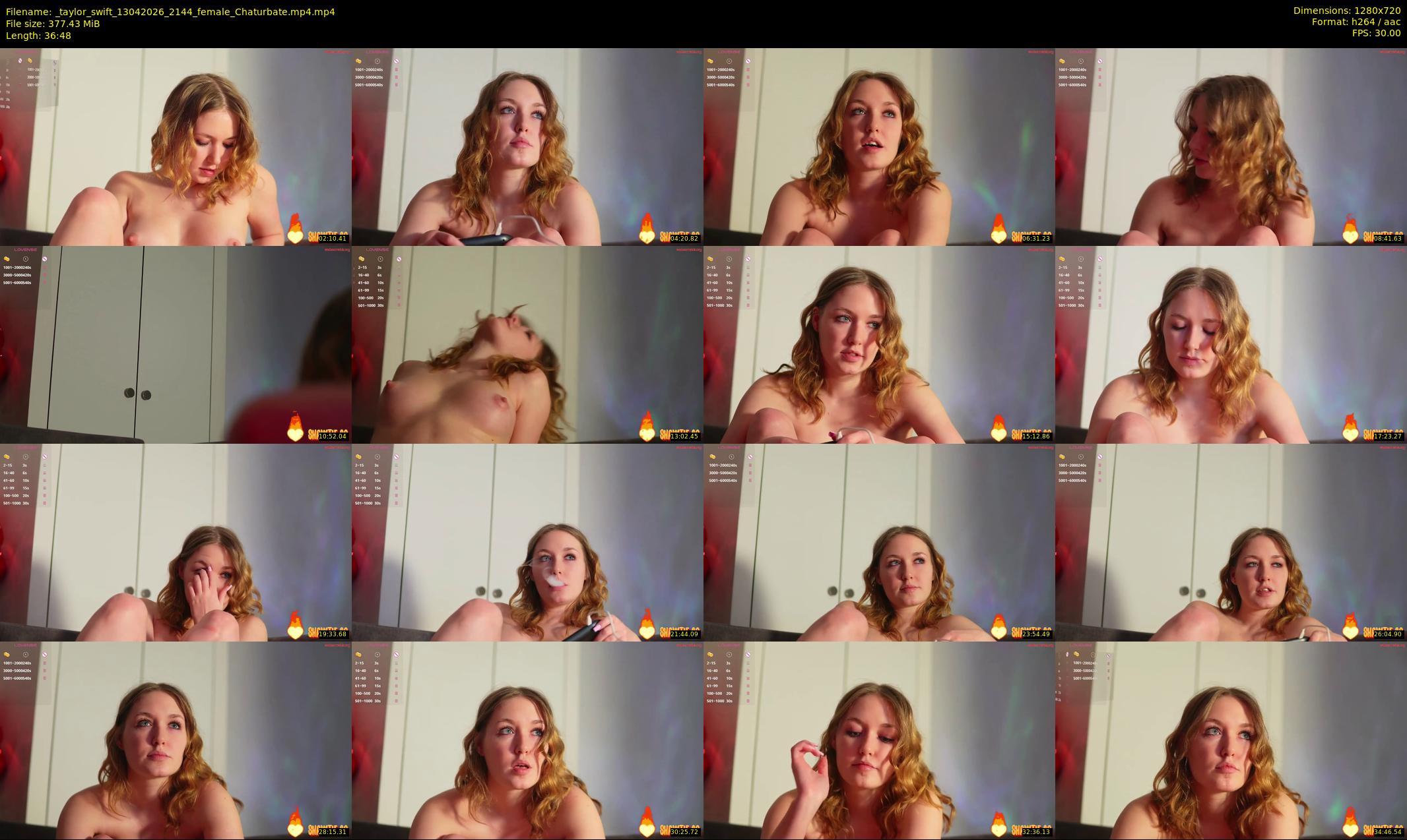 _taylor_swift — 37 minute Chaturbate female cam show recording, 720p, Apr 13, 2026