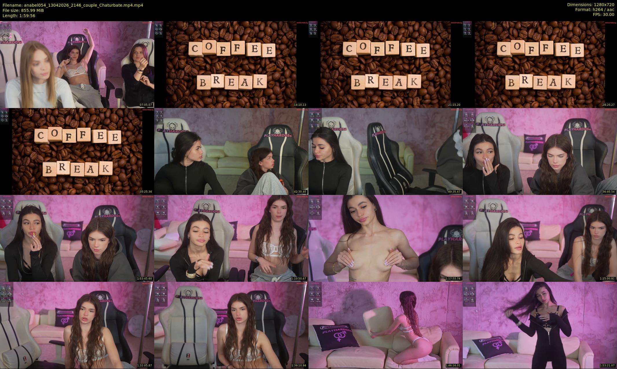 anabel054 — 120 minute Chaturbate female cam show recording, 720p, Apr 13, 2026