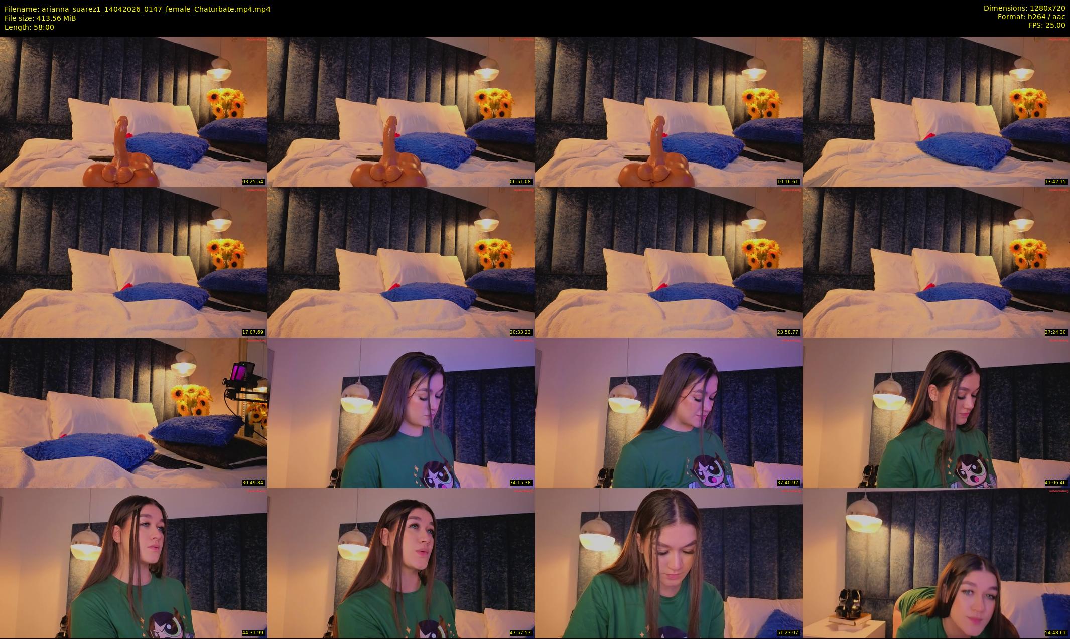 arianna_suarez1 — 58 minute Chaturbate female cam show recording, 720p, Apr 14, 2026
