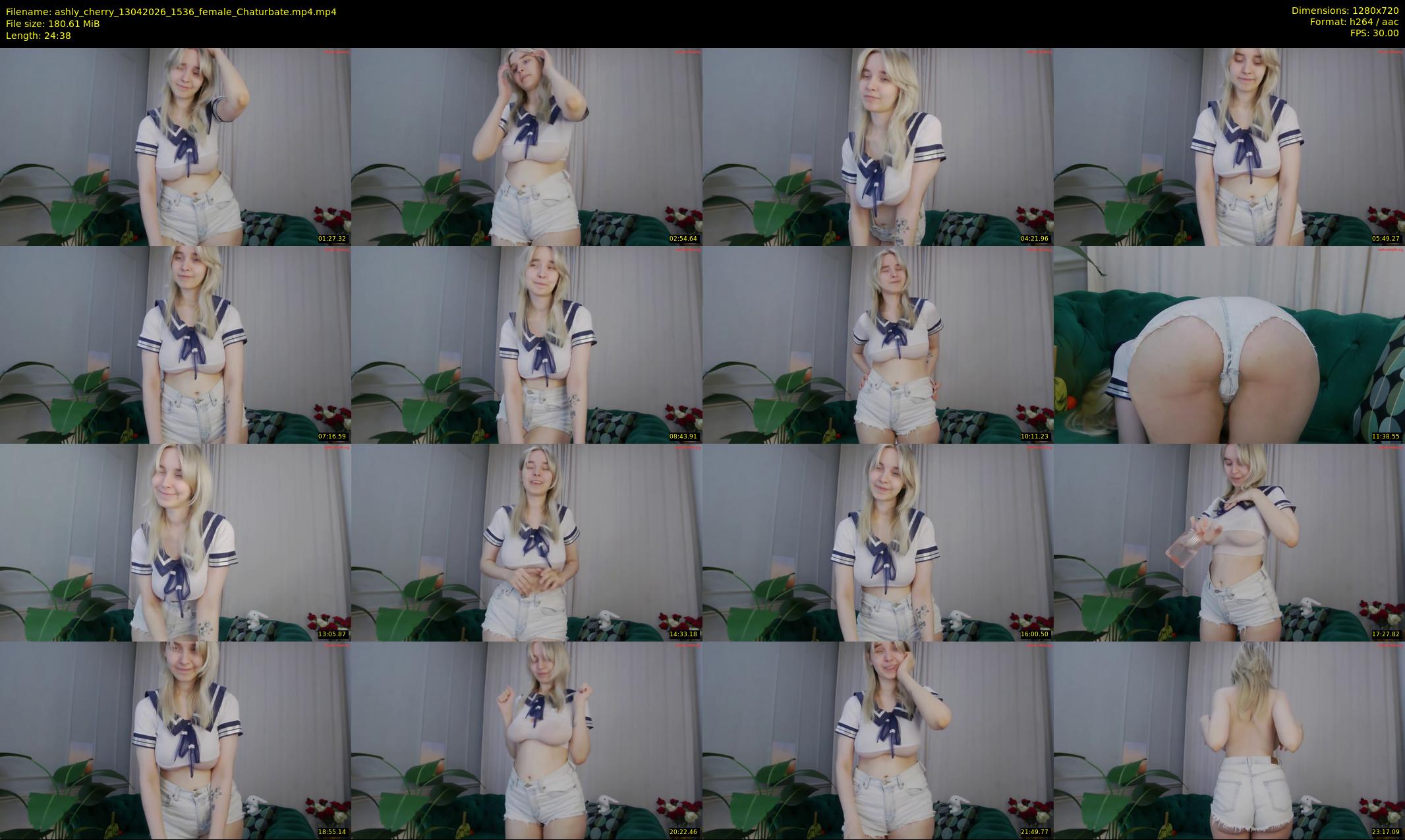 ashly_cherry — 25 minute Chaturbate female cam show recording, 720p, Apr 13, 2026
