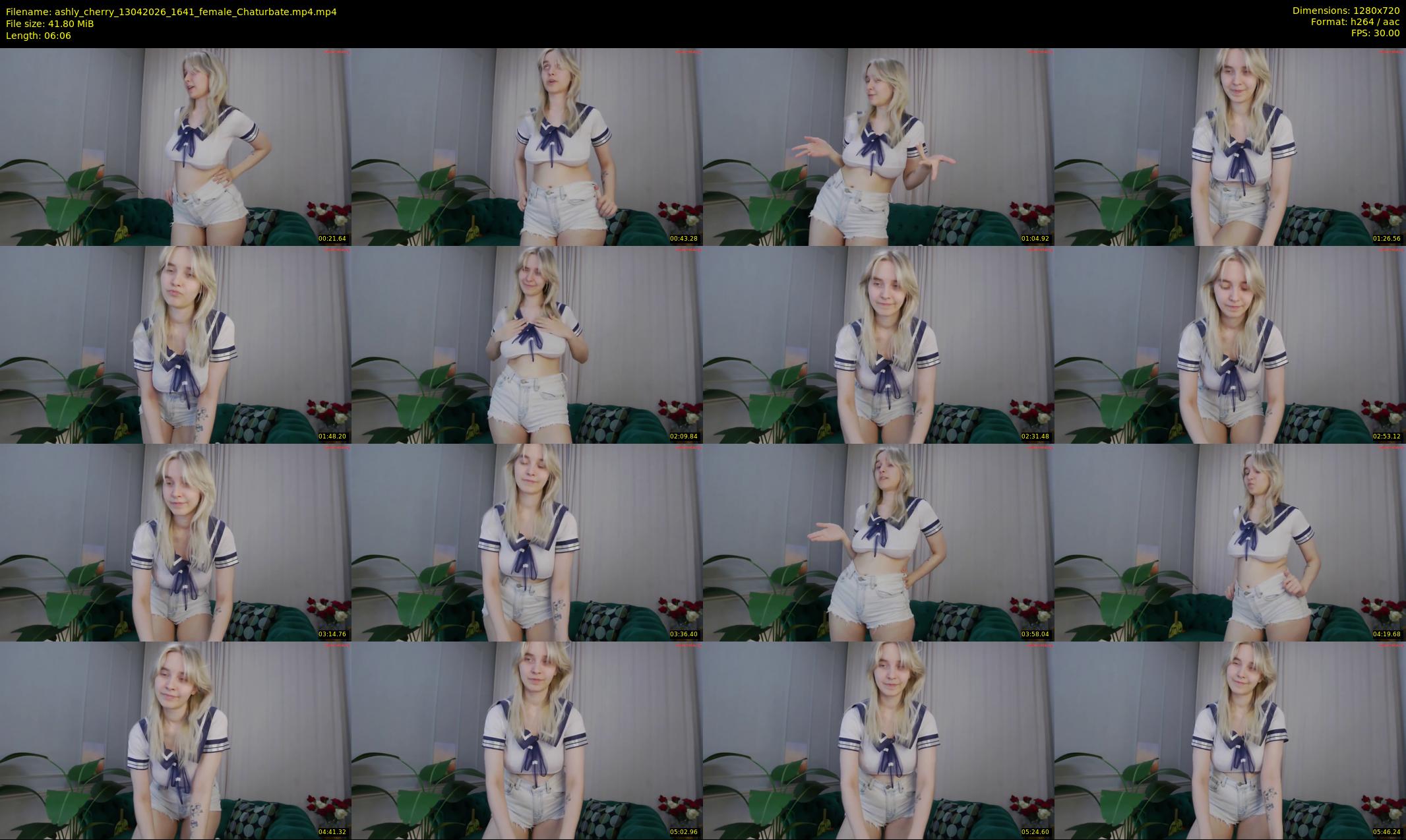 ashly_cherry — 7 minute Chaturbate female cam show recording, 720p, Apr 13, 2026