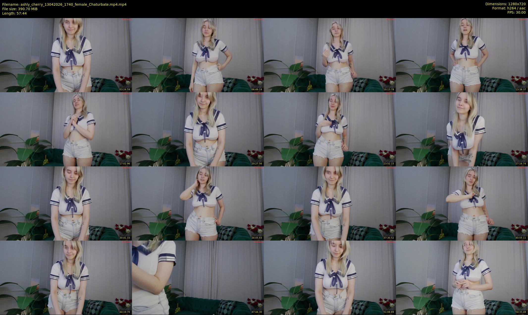 ashly_cherry — 58 minute Chaturbate female cam show recording, 720p, Apr 13, 2026