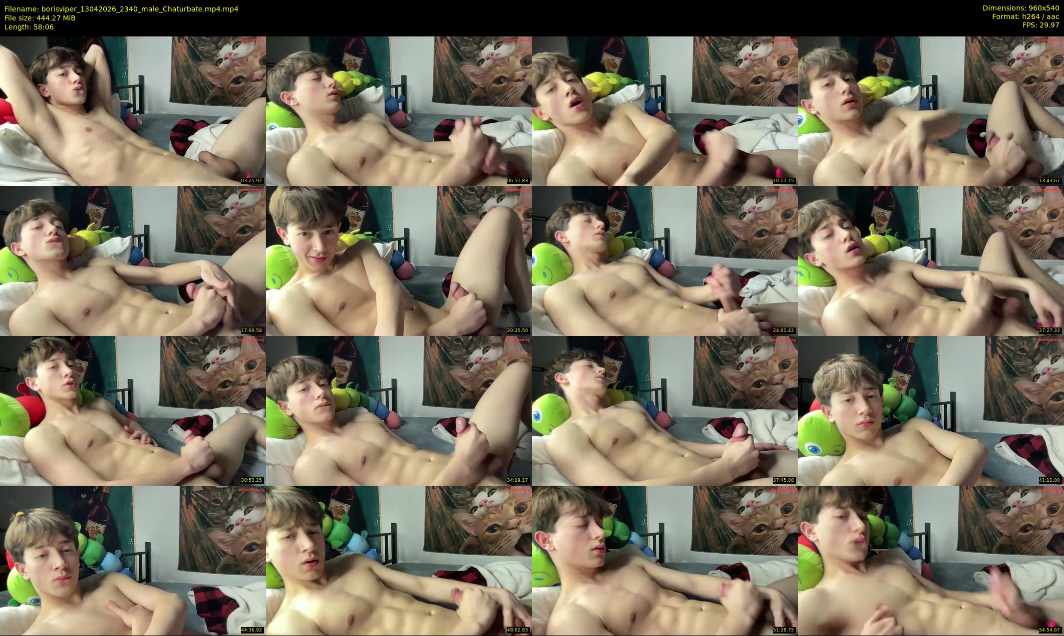 borisviper — 59 minute Chaturbate male cam show recording, 480p, Apr 13, 2026