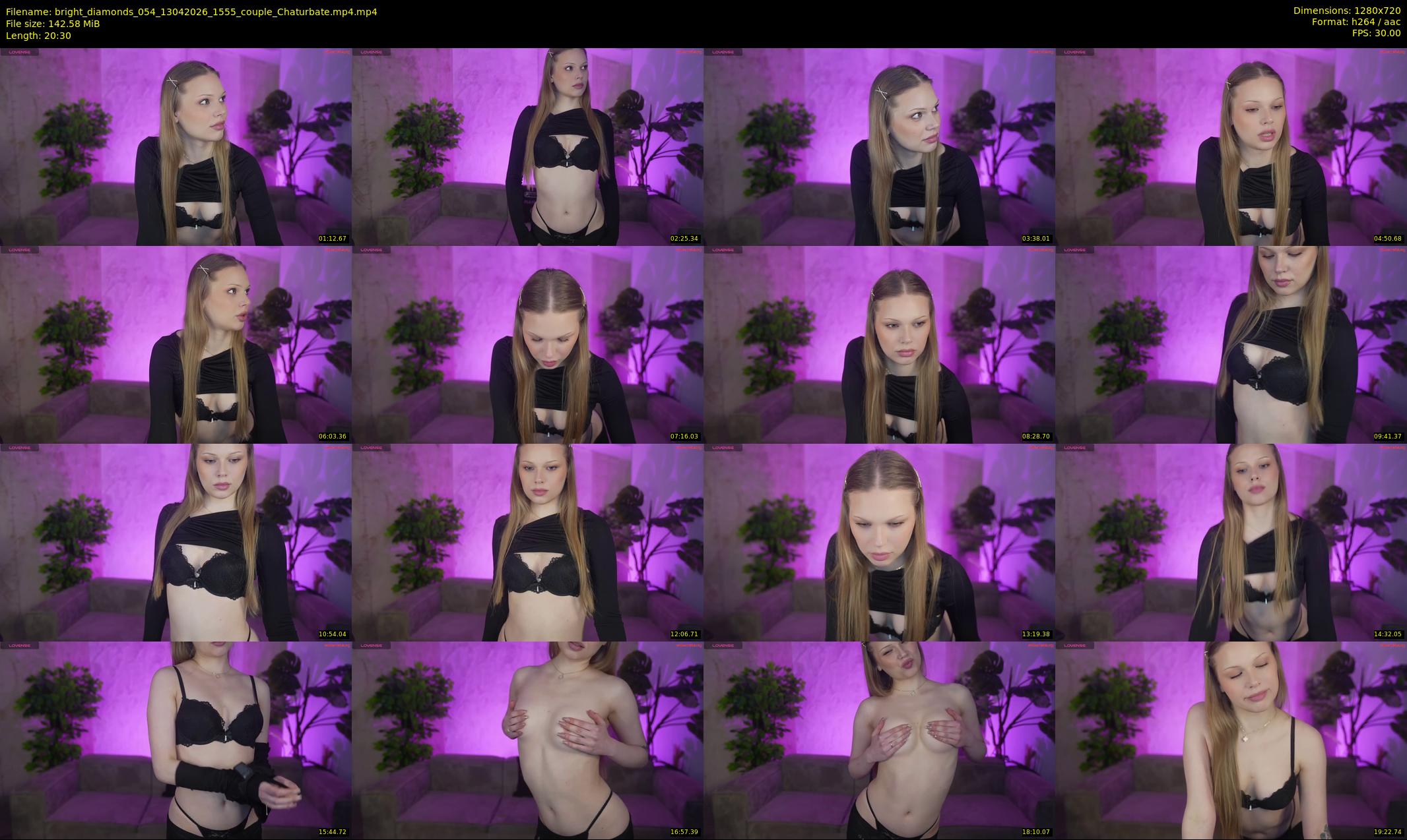 bright_diamonds_054 — 21 minute Chaturbate couple cam show recording, 720p, Apr 13, 2026