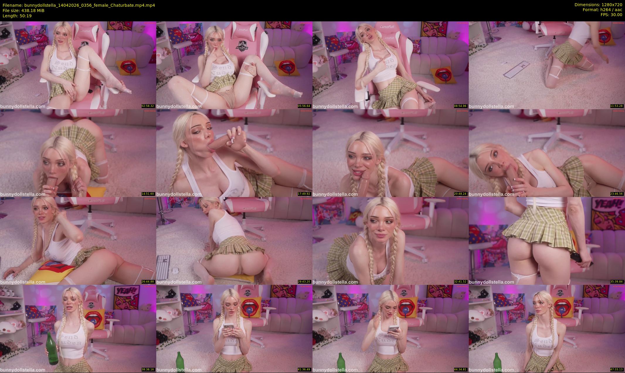 bunnydollstella — 51 minute Chaturbate female cam show recording, 720p, Apr 14, 2026