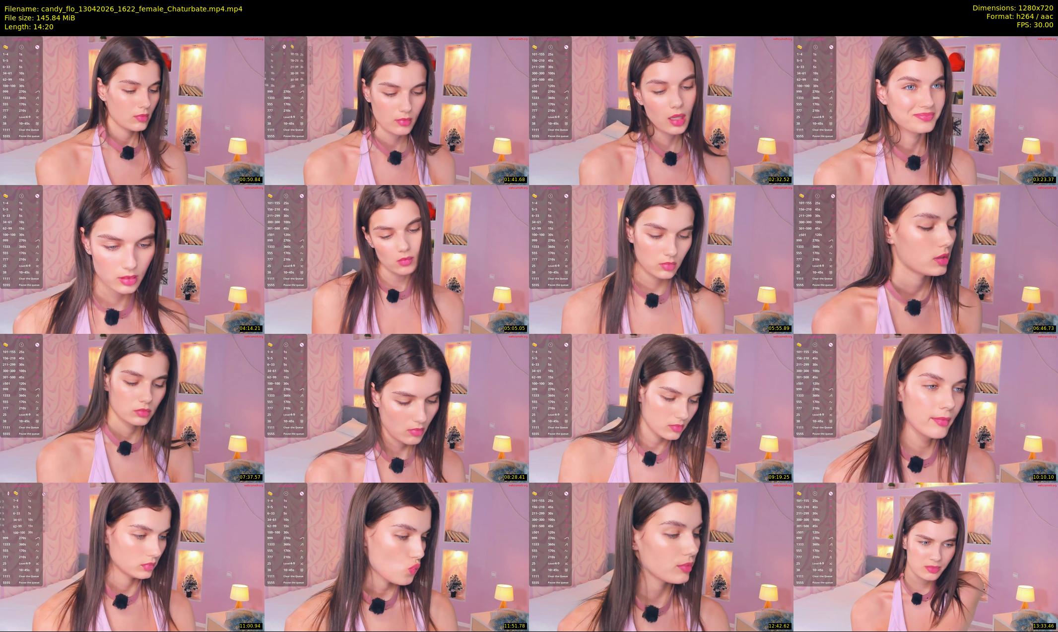 candy_flo — 15 minute Chaturbate female cam show recording, 720p, Apr 13, 2026