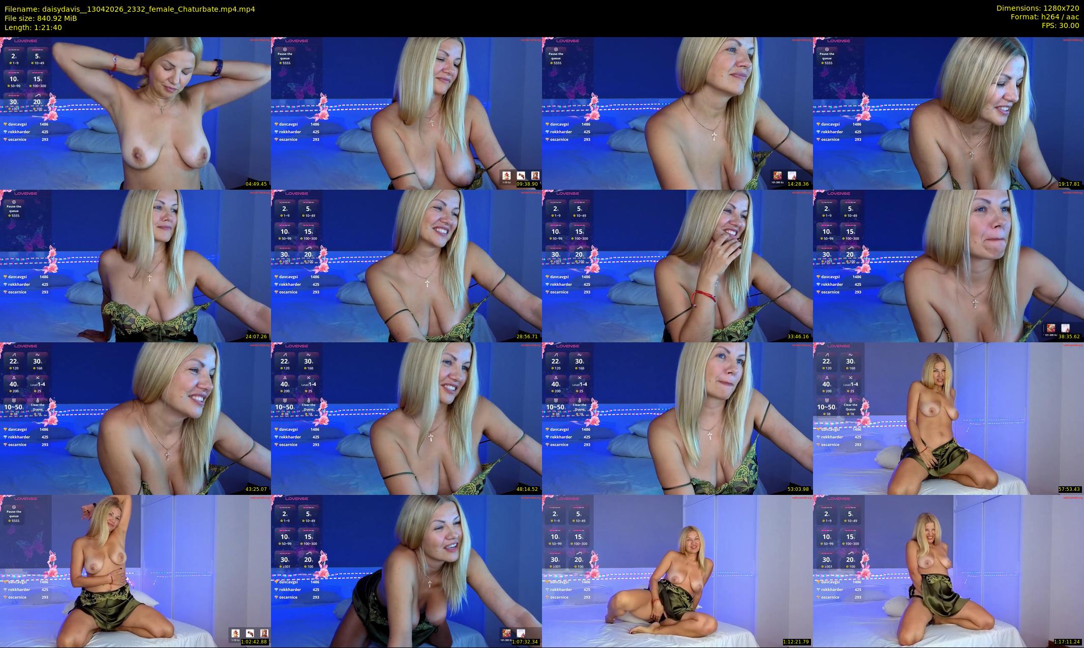 daisydavis_ — 82 minute Chaturbate female cam show recording, 720p, Apr 13, 2026