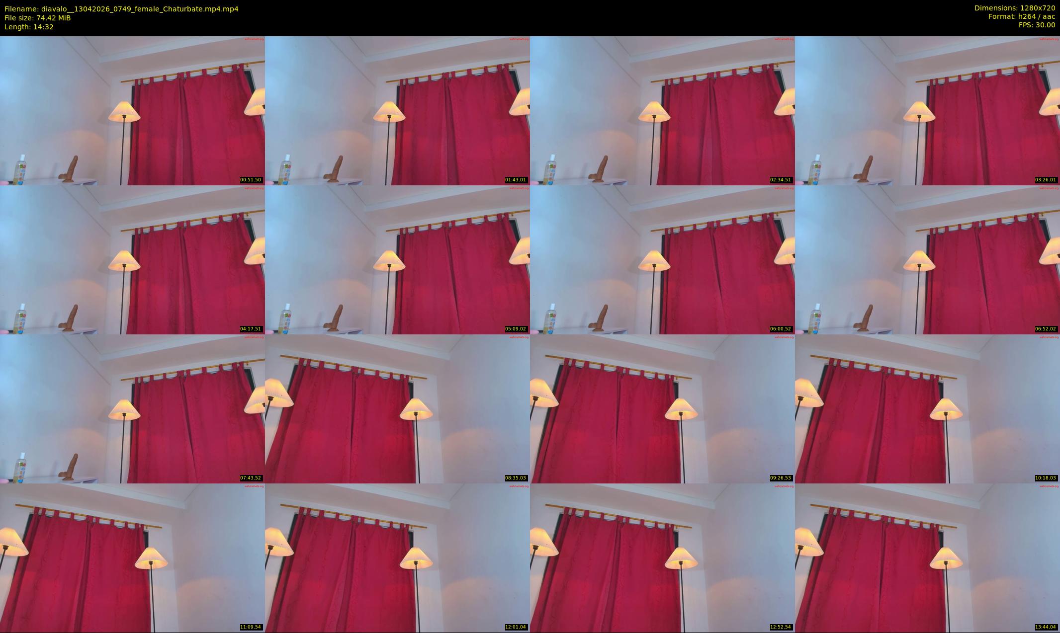 diavalo_ — 15 minute Chaturbate female cam show recording, 720p, Apr 13, 2026