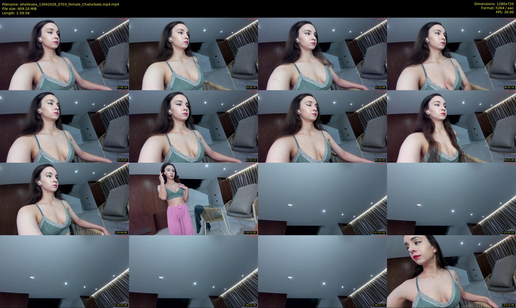 ehotlovea — 120 minute Chaturbate female cam show recording, 720p, Apr 13, 2026