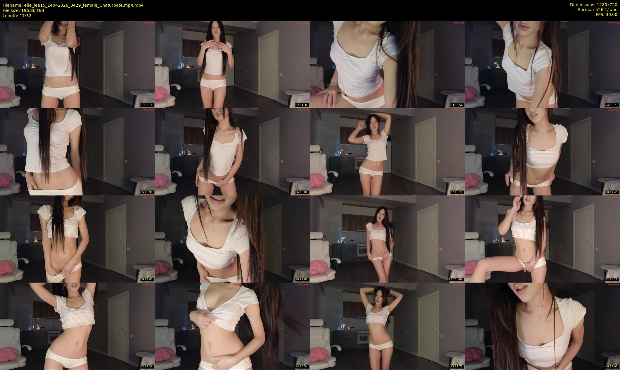 ella_lee15 — 18 minute Chaturbate female cam show recording, 720p, Apr 14, 2026