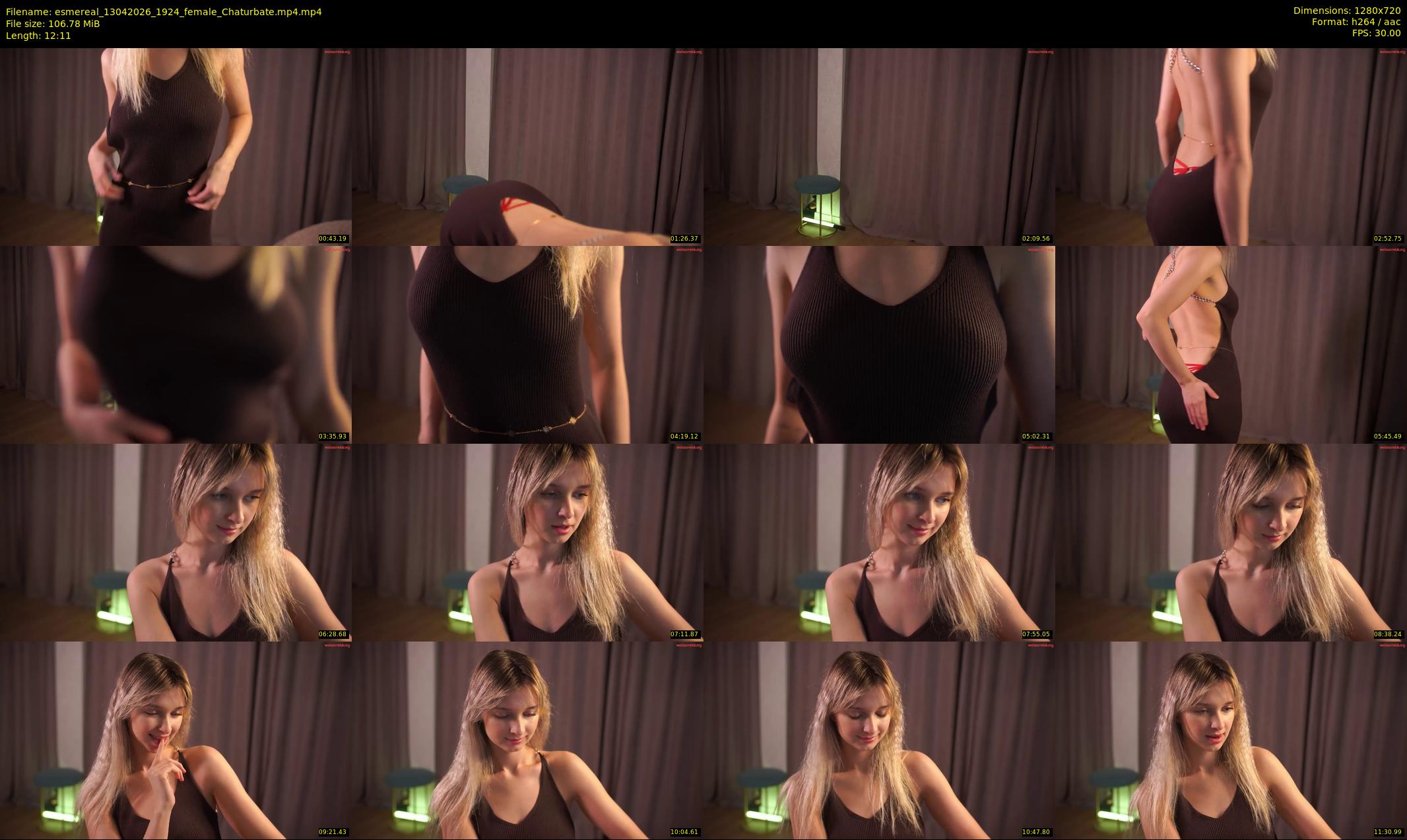 esmereal — 13 minute Chaturbate female cam show recording, 720p, Apr 13, 2026