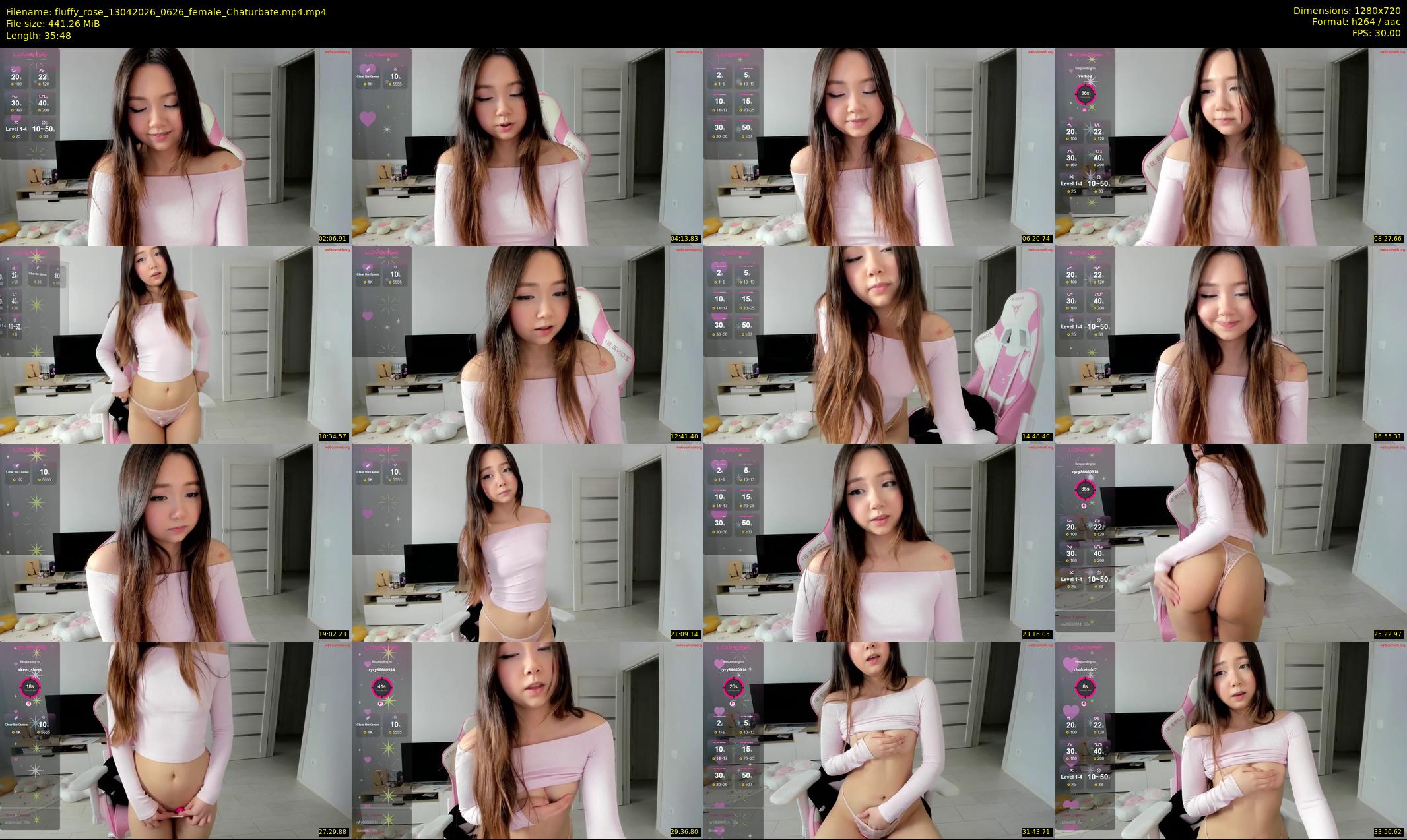 fluffy_rose — 36 minute Chaturbate female cam show recording, 720p, Apr 13, 2026