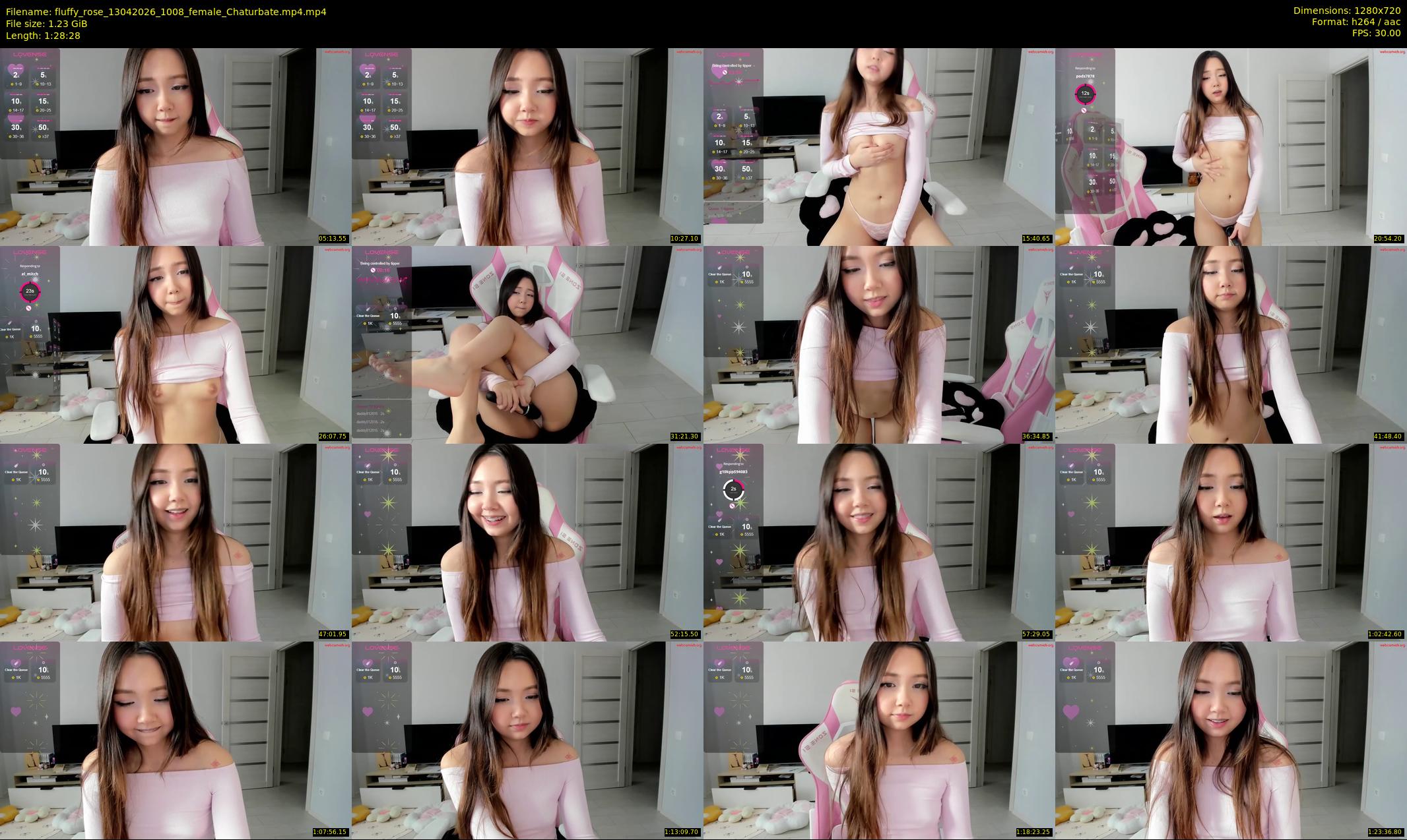 fluffy_rose — 89 minute Chaturbate female cam show recording, 720p, Apr 13, 2026