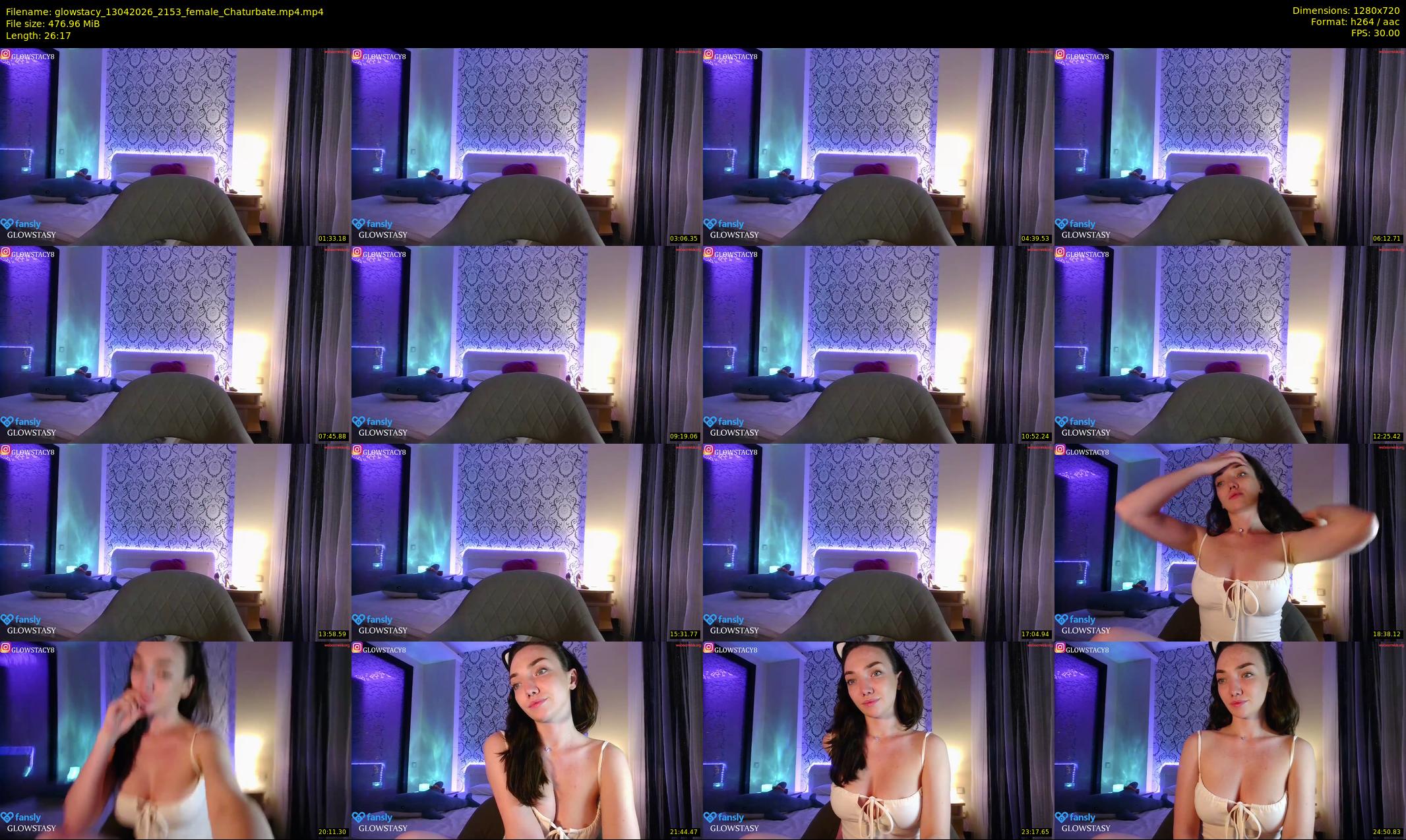 glowstacy — 27 minute Chaturbate female cam show recording, 720p, Apr 13, 2026