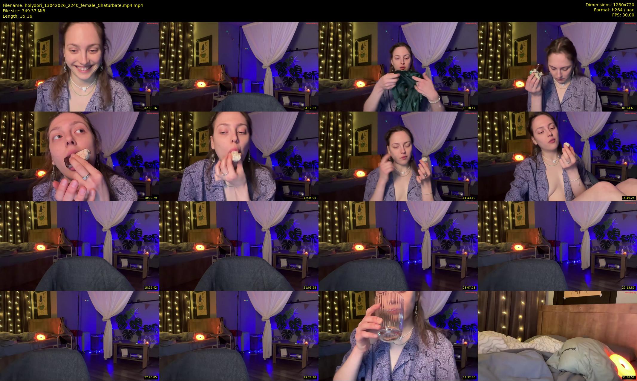 holydori — 36 minute Chaturbate female cam show recording, 720p, Apr 13, 2026