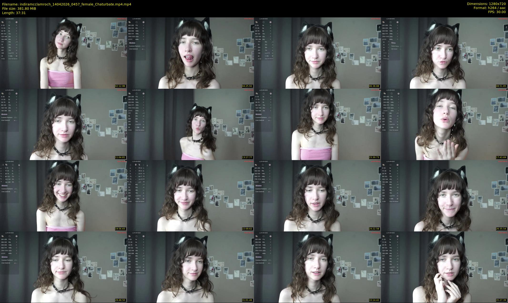 indiramcclamroch — 38 minute Chaturbate female cam show recording, 720p, Apr 14, 2026