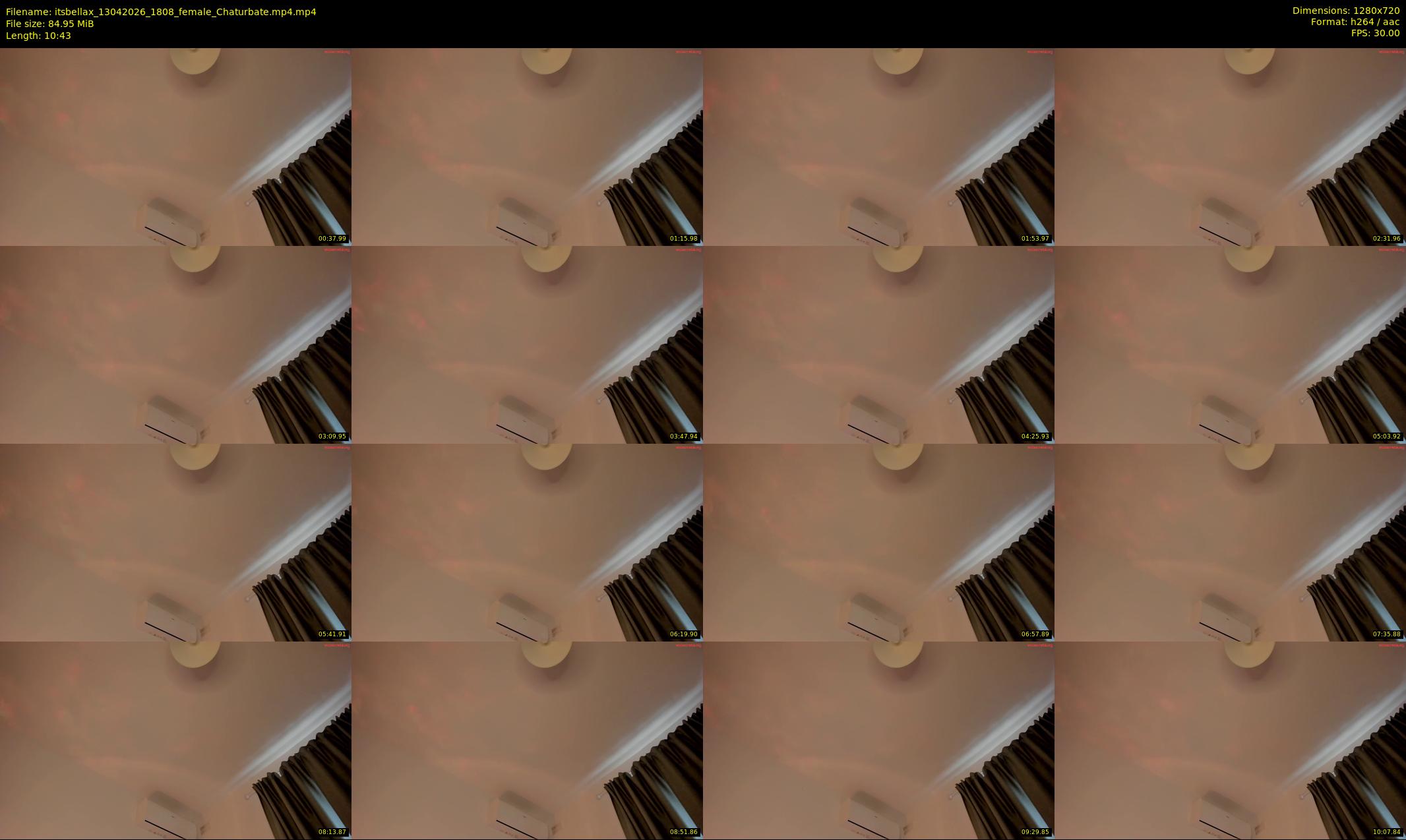 itsbellax — 11 minute Chaturbate female cam show recording, 720p, Apr 13, 2026