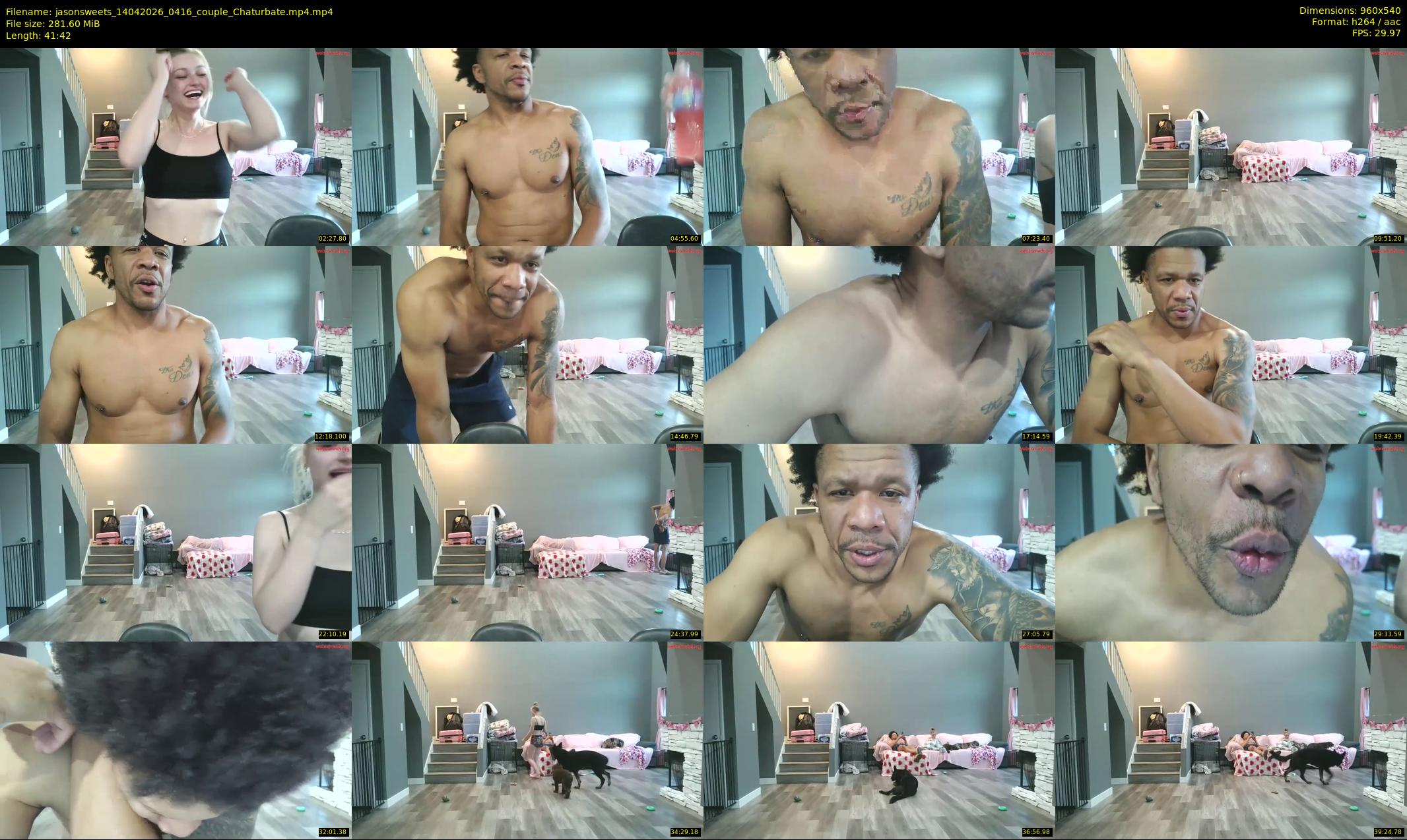 jasonsweets — 42 minute Chaturbate couple cam show recording, 480p, Apr 14, 2026