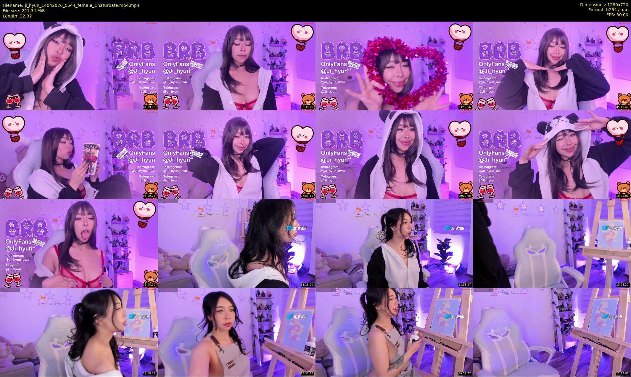 ji_hyun — 23 minute Chaturbate female cam show recording, 720p, Apr 14, 2026