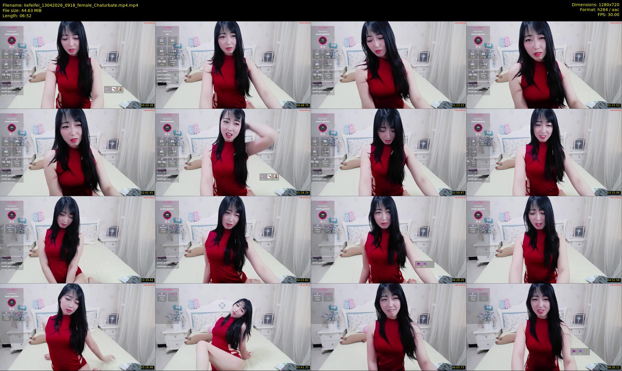 kefeifei — 7 minute Chaturbate female cam show recording, 720p, Apr 13, 2026