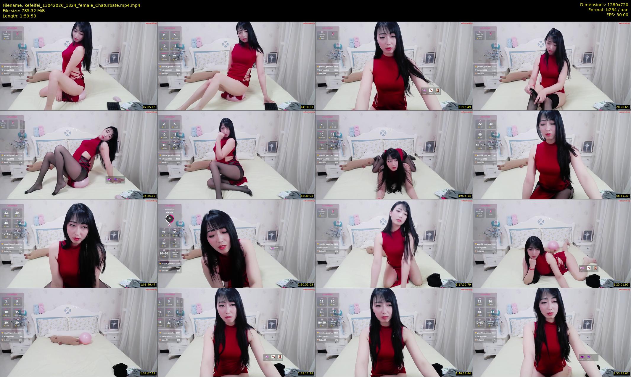 kefeifei — 120 minute Chaturbate female cam show recording, 720p, Apr 13, 2026